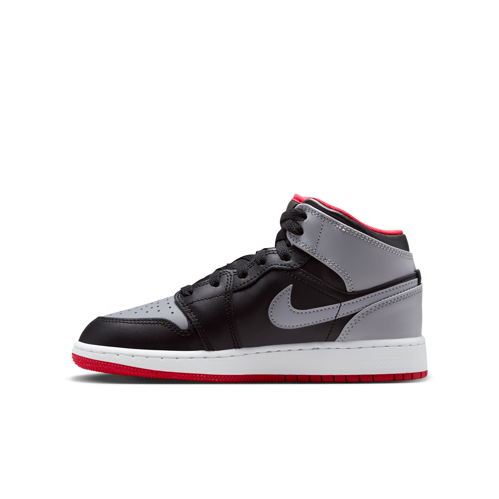Black gray red 2024 jordans