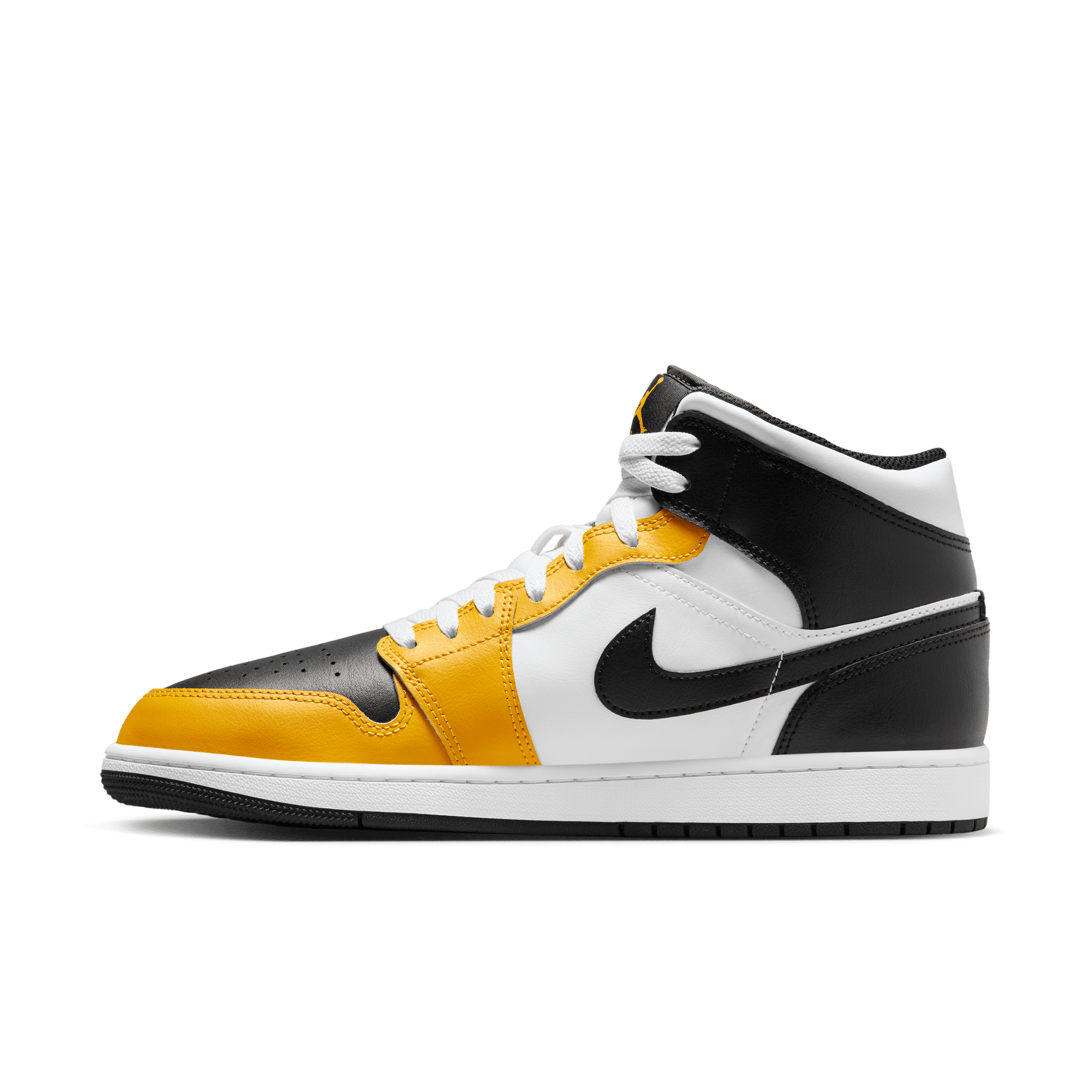 AIR JORDAN 1 MID MEN S SHOES YELLOW OCHRE BLACK WHITE YELLOW OCHRE