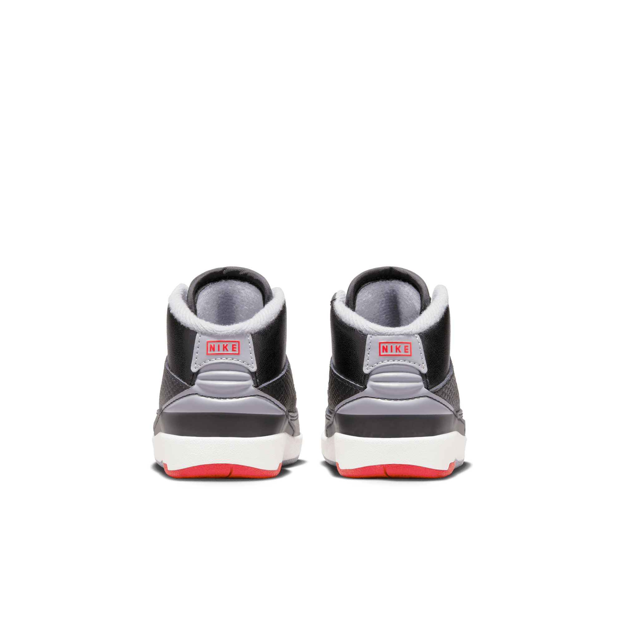 JORDAN 2 RETRO BABY/TODDLER SHOES BLACK/CEMENT GREYFIRE REDSAIL