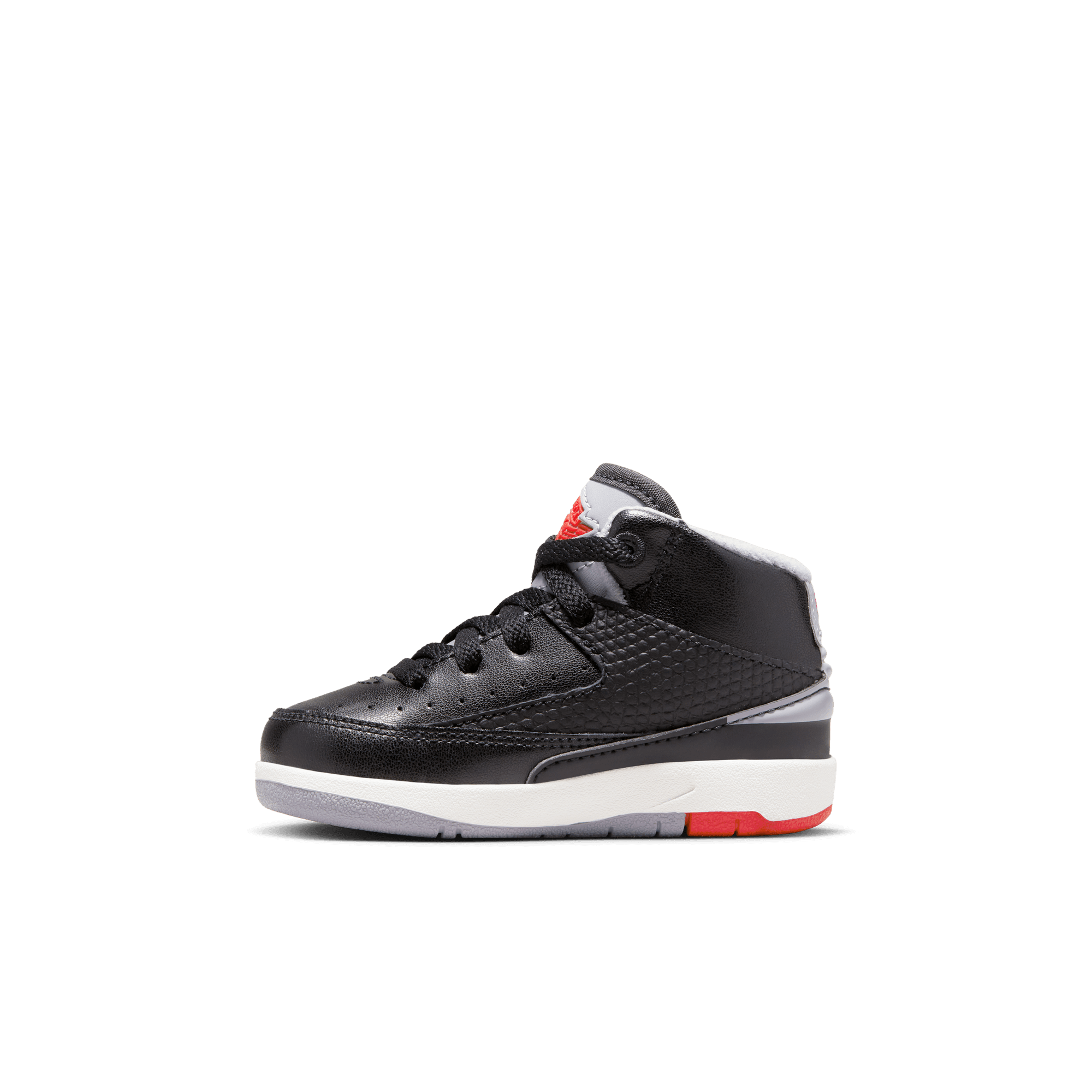 JORDAN 2 RETRO BABY/TODDLER SHOES BLACK/CEMENT GREYFIRE REDSAIL