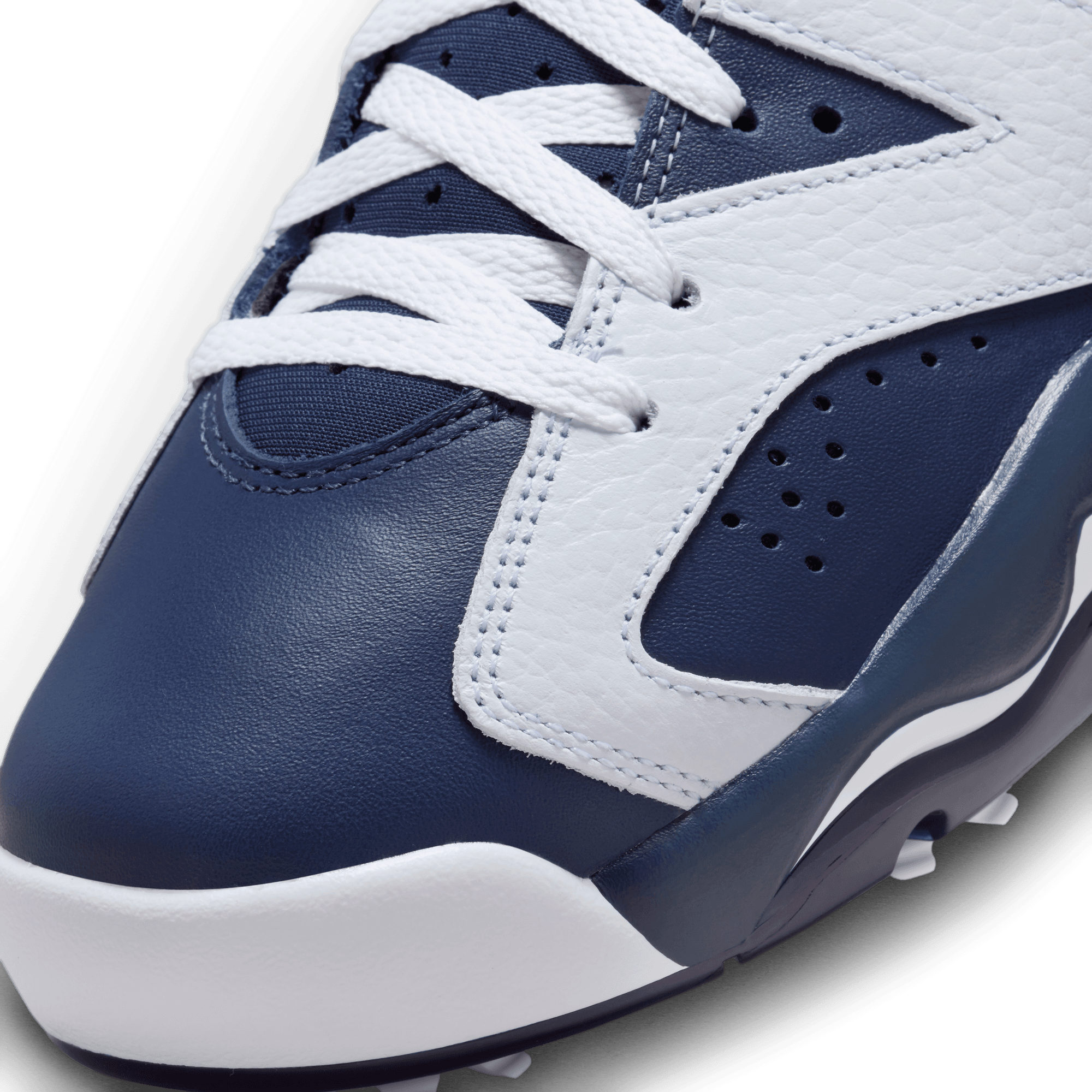 JORDAN RETRO 6 G MEN S GOLF SHOES WHITE MIDNIGHT NAVY VARSITY RED