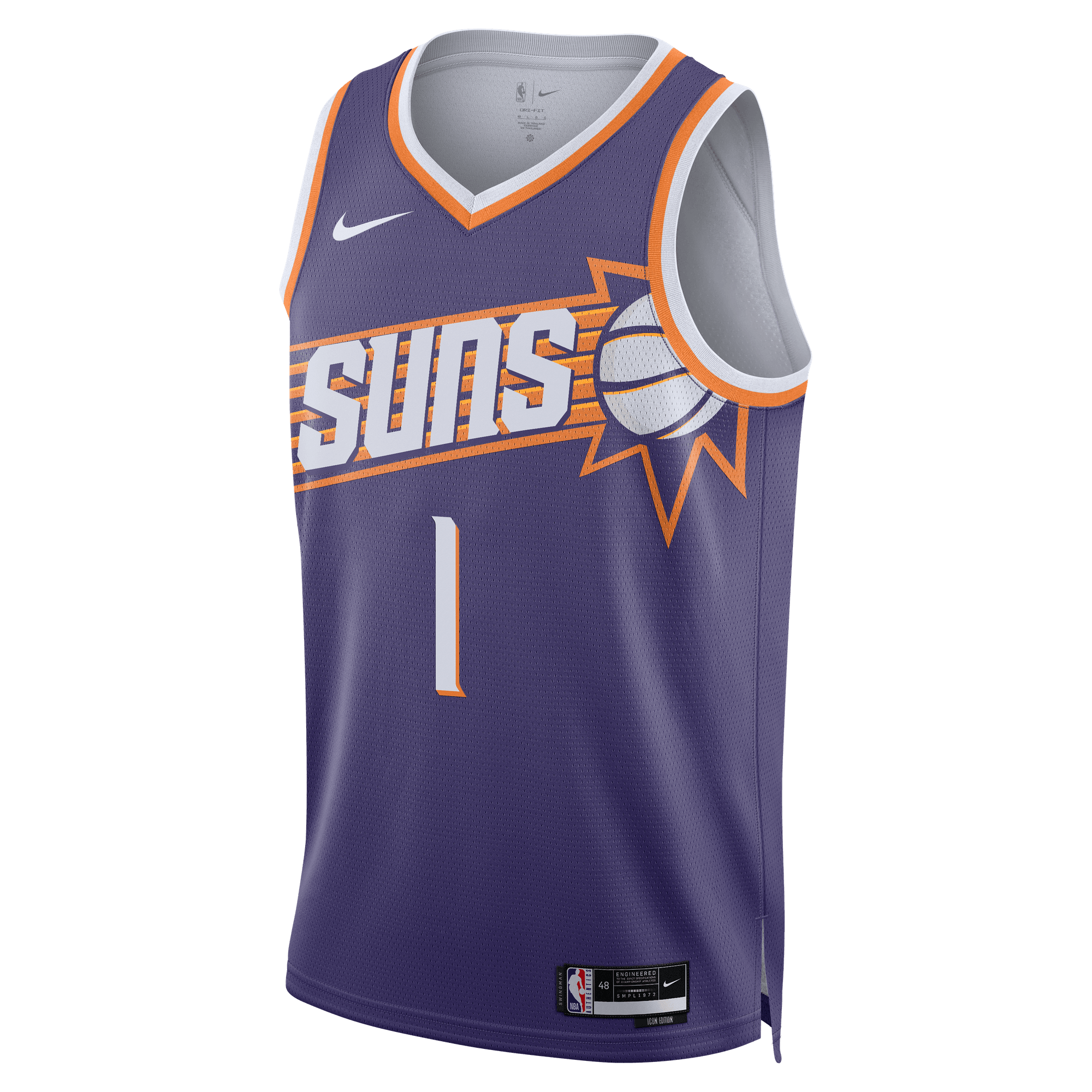 PHOENIX SUNS 2023/24 ICON EDITION NIKE DRI-FIT NBA SWINGMAN JERSEY