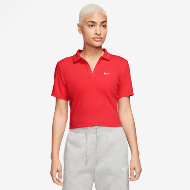 NIKE SPORTSWEAR ESSENTIAL WOMEN'S SHORT-SLEEVE POLO TOP