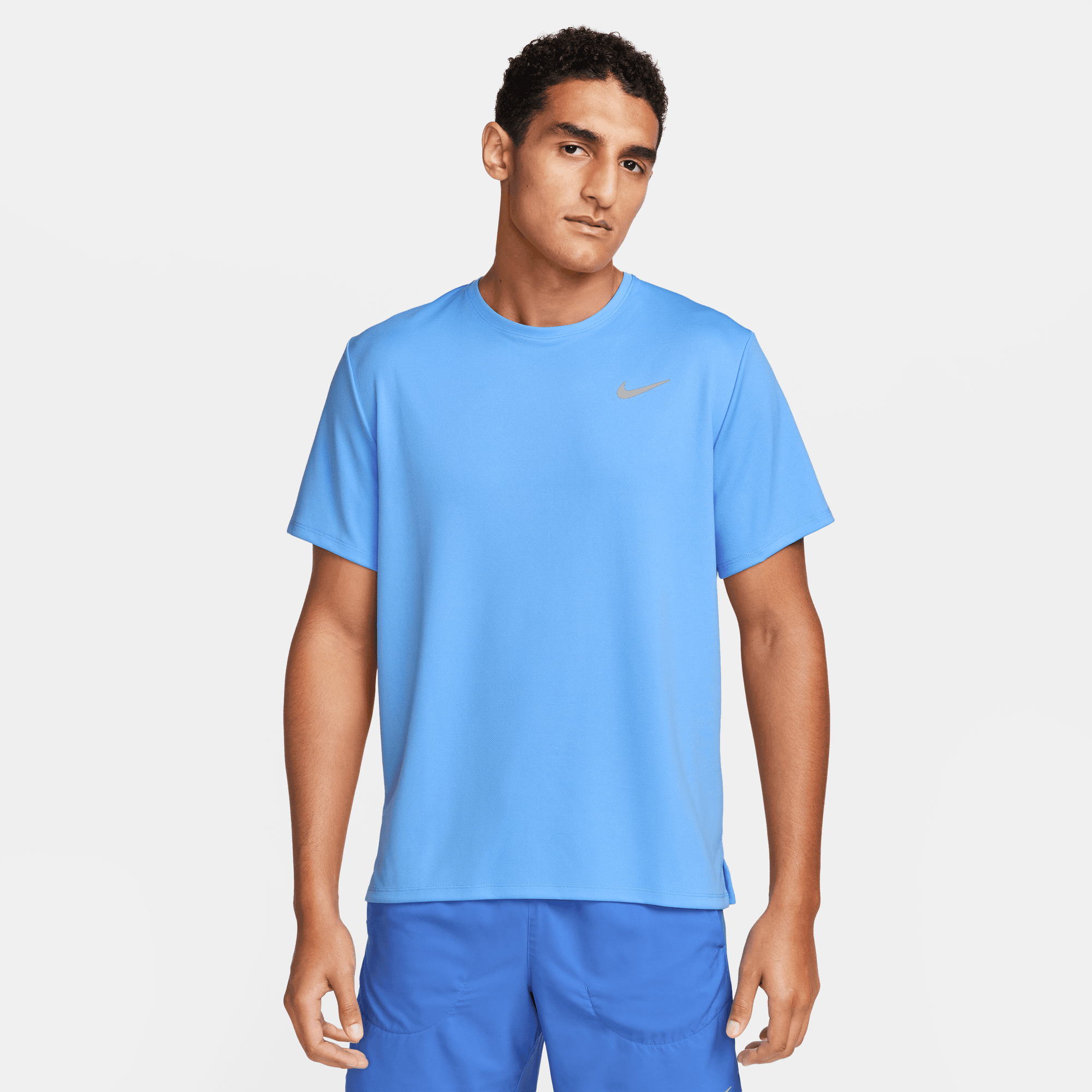 NIKE DRI-FIT UV MILER MEN'S SHORT-SLEEVE RUNNING TOP