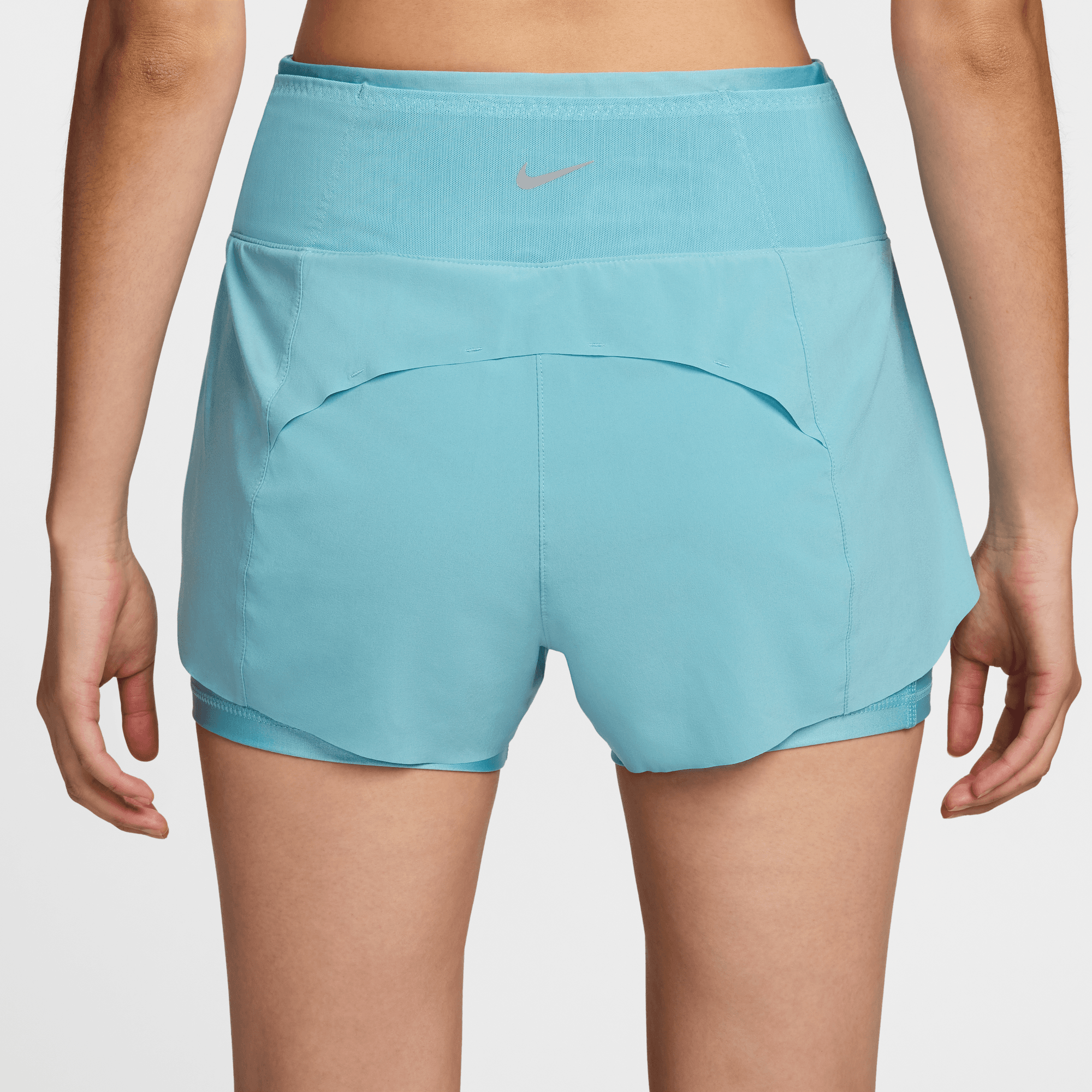 NIKE DRI-FIT SWIFT WOMEN'S MID-RISE 3" 2-IN-1 RUNNING SHORTS WITH POCKETS