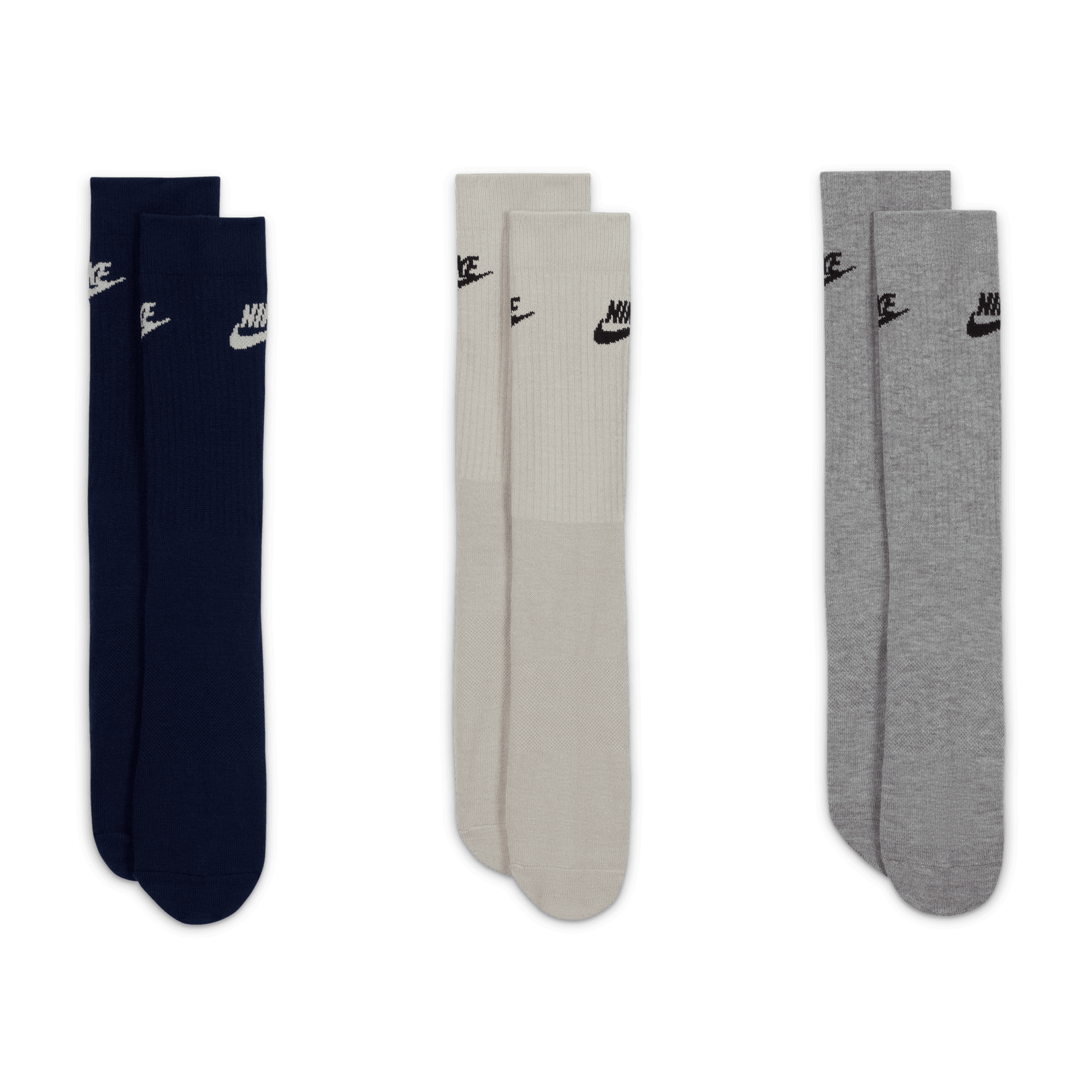 NIKE SPORTSWEAR EVERYDAY ESSENTIAL CREW SOCKS (3 PAIRS)