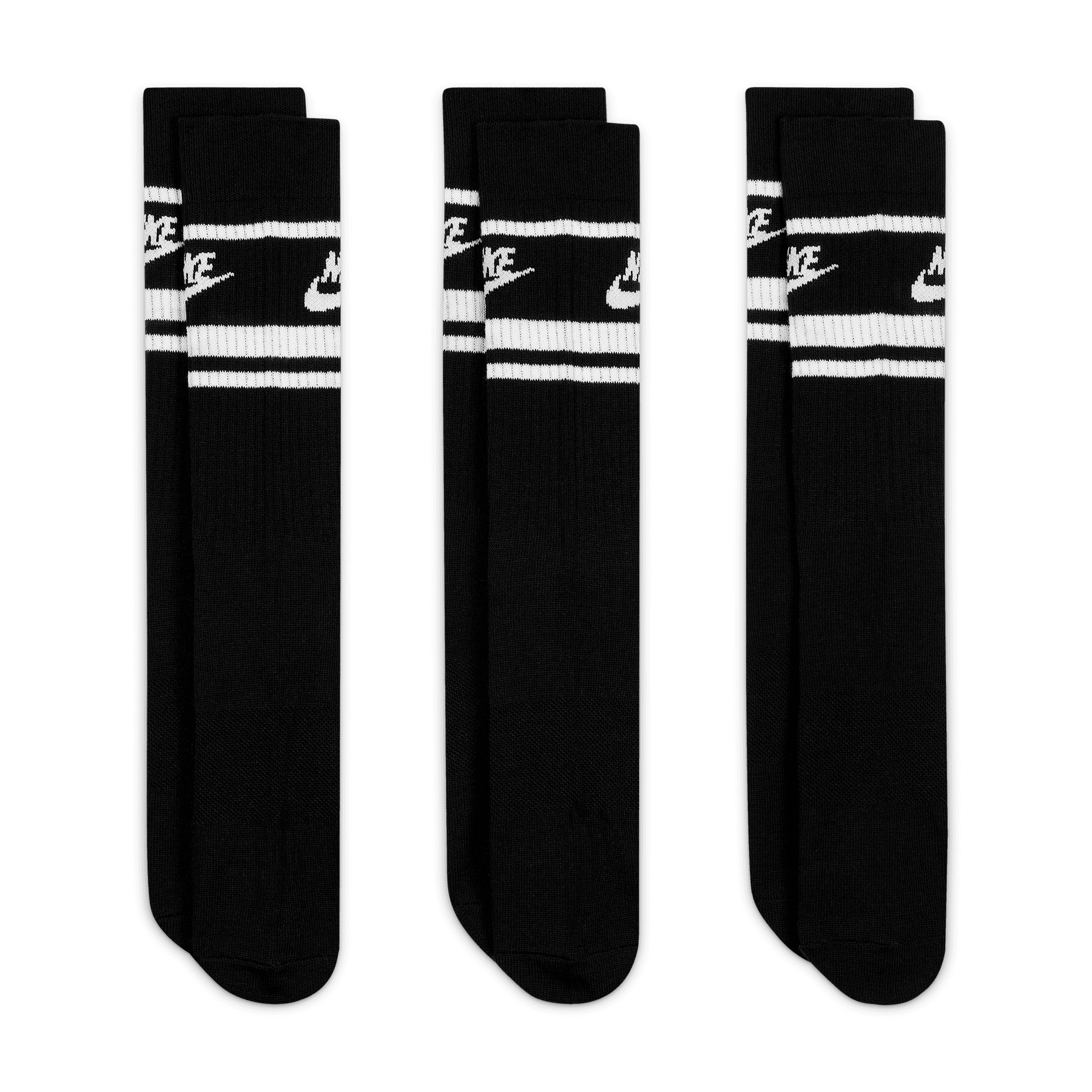 NIKE SPORTSWEAR DRI-FIT EVERYDAY ESSENTIAL CREW SOCKS (3 PAIRS)