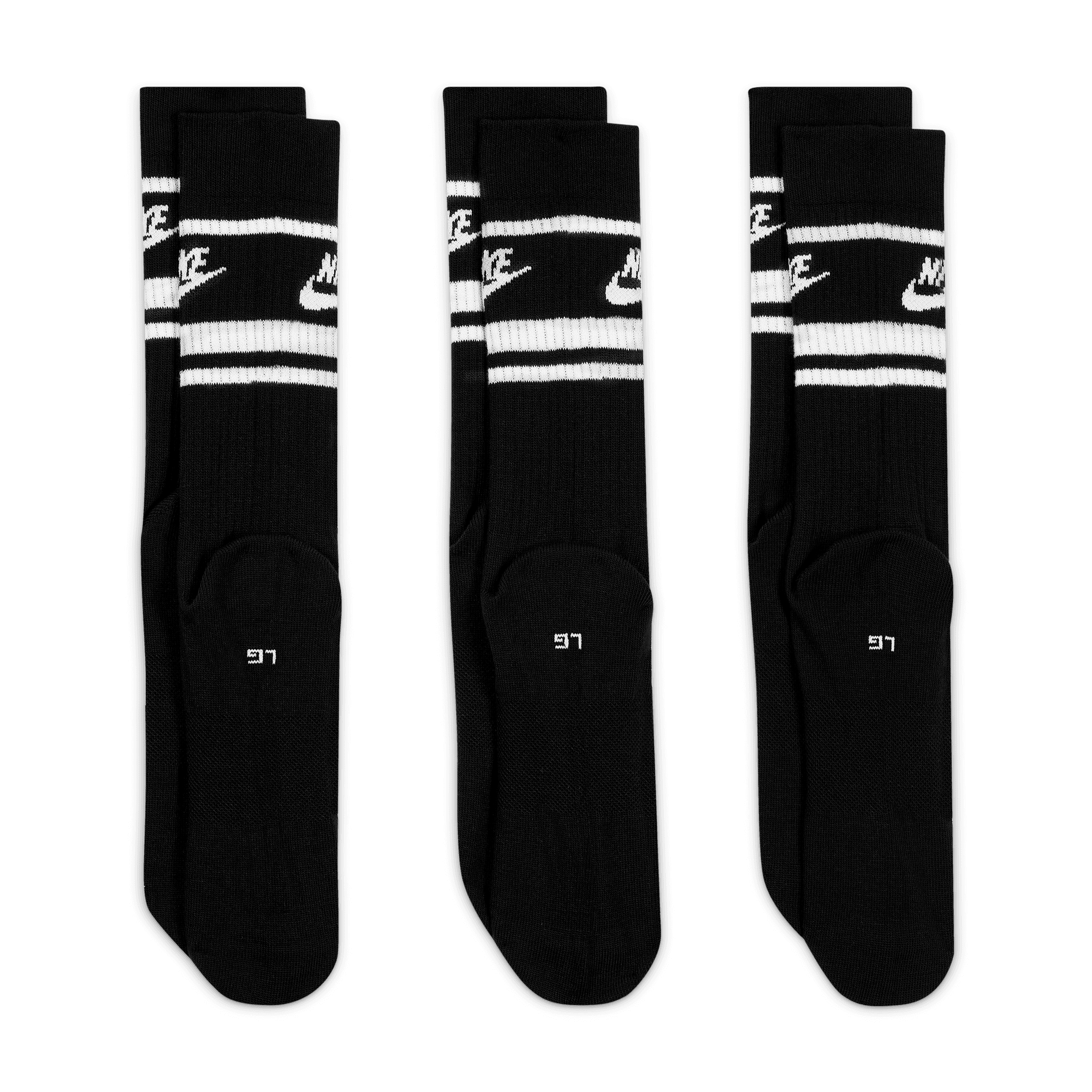 NIKE SPORTSWEAR DRI-FIT EVERYDAY ESSENTIAL CREW SOCKS (3 PAIRS)