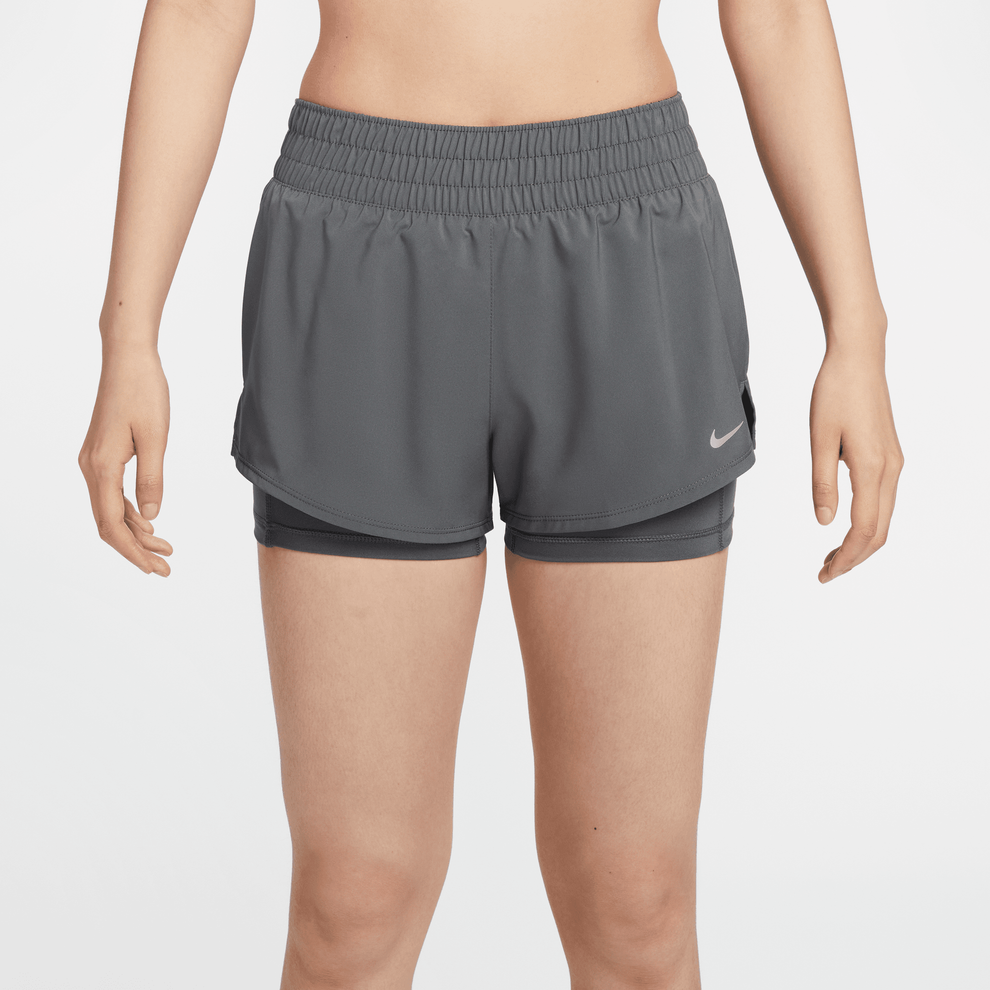 NIKE DRI-FIT ONE WOMEN'S MID-RISE 3" 2-IN-1 SHORTS