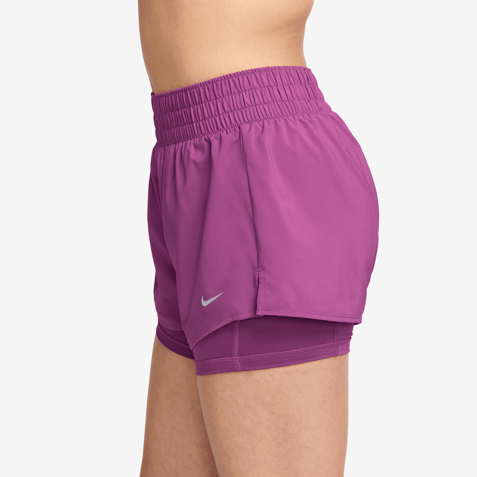 NIKE DRI-FIT ONE WOMEN'S MID-RISE 3" 2-IN-1 SHORTS