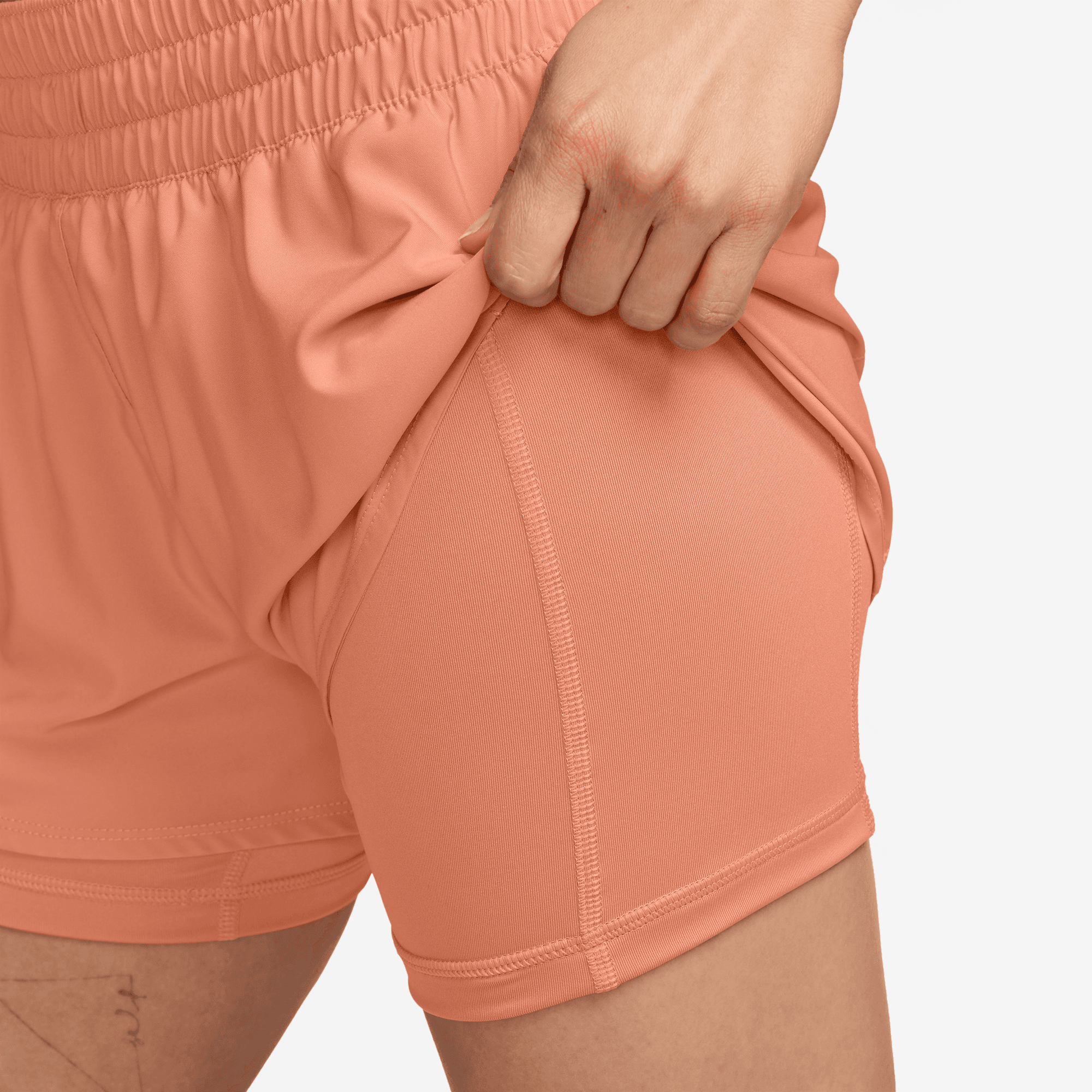 NIKE DRI-FIT ONE WOMEN'S MID-RISE 3" 2-IN-1 SHORTS