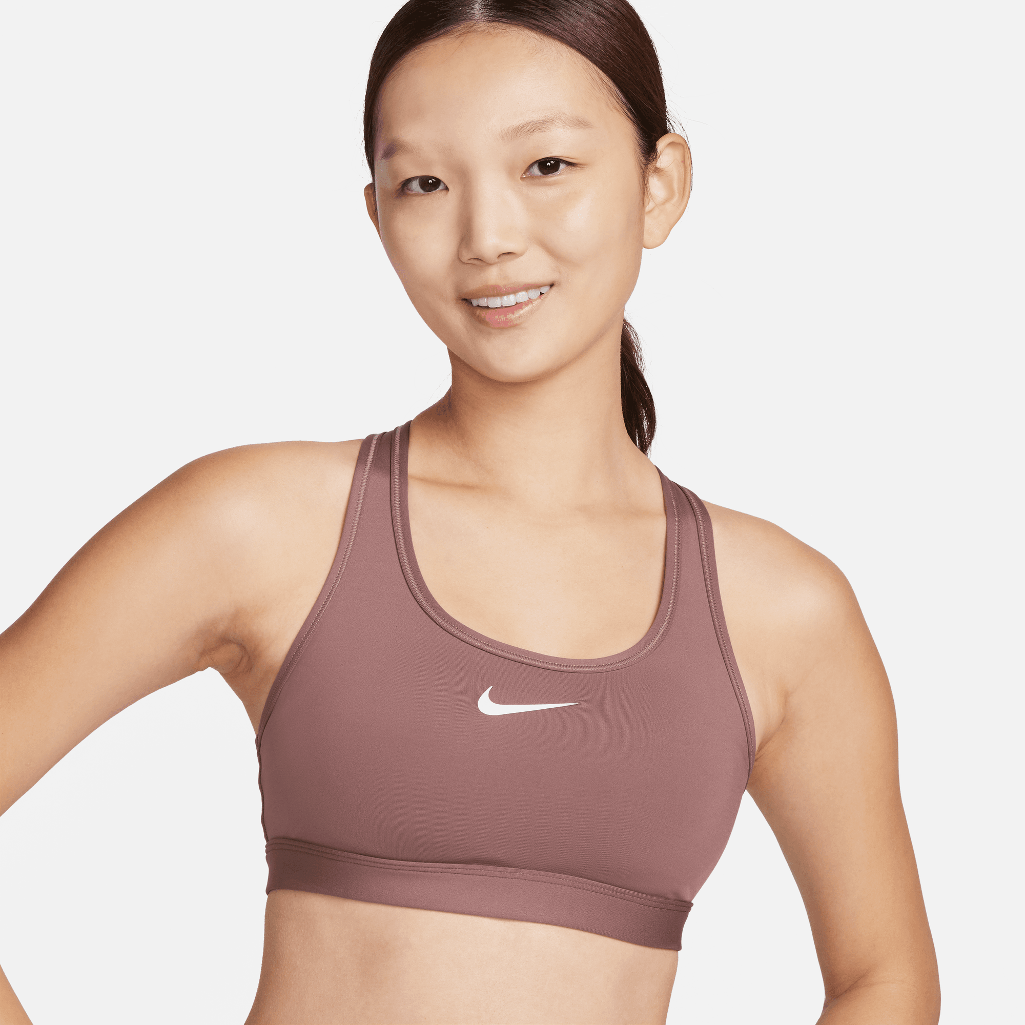 Nike Womens Swoosh Medium Support Sports Bra Pink XL