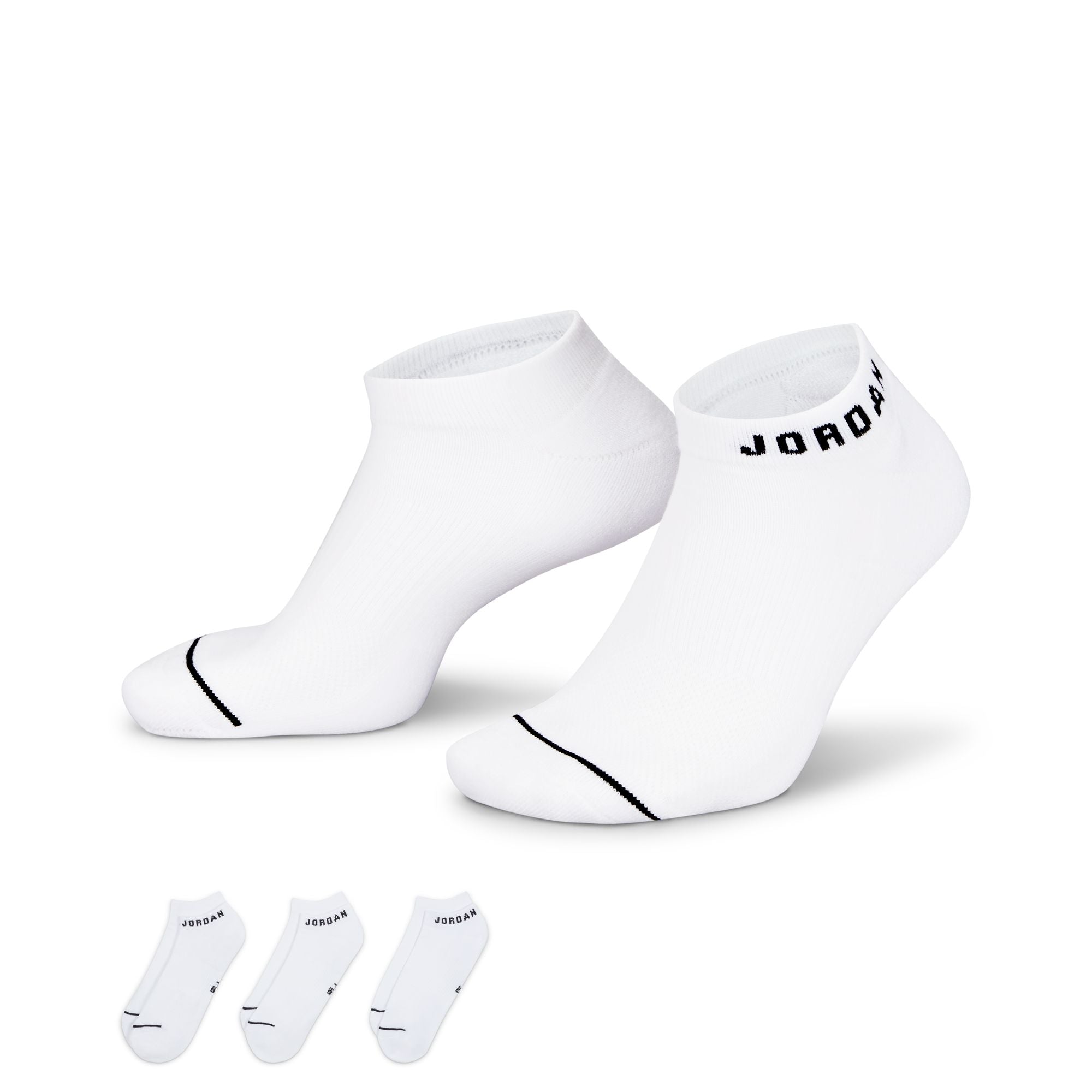 JORDAN EVERYDAY NO-SHOW SOCKS (3 PAIRS)