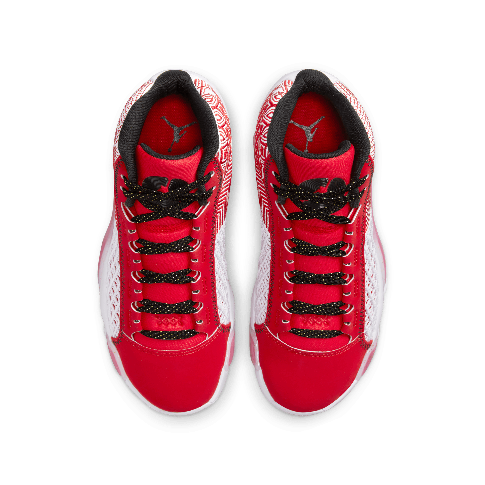 Kids red 2025 jordan shoes