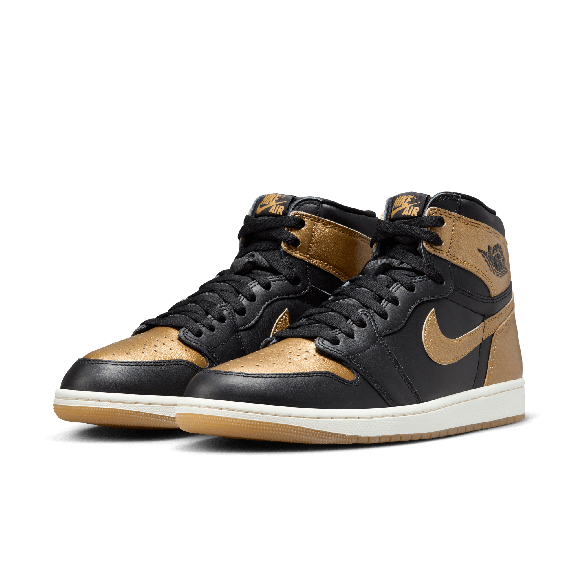 AIR JORDAN 1 RETRO HIGH OG "BLACK AND GOLD" MEN'S SHOES