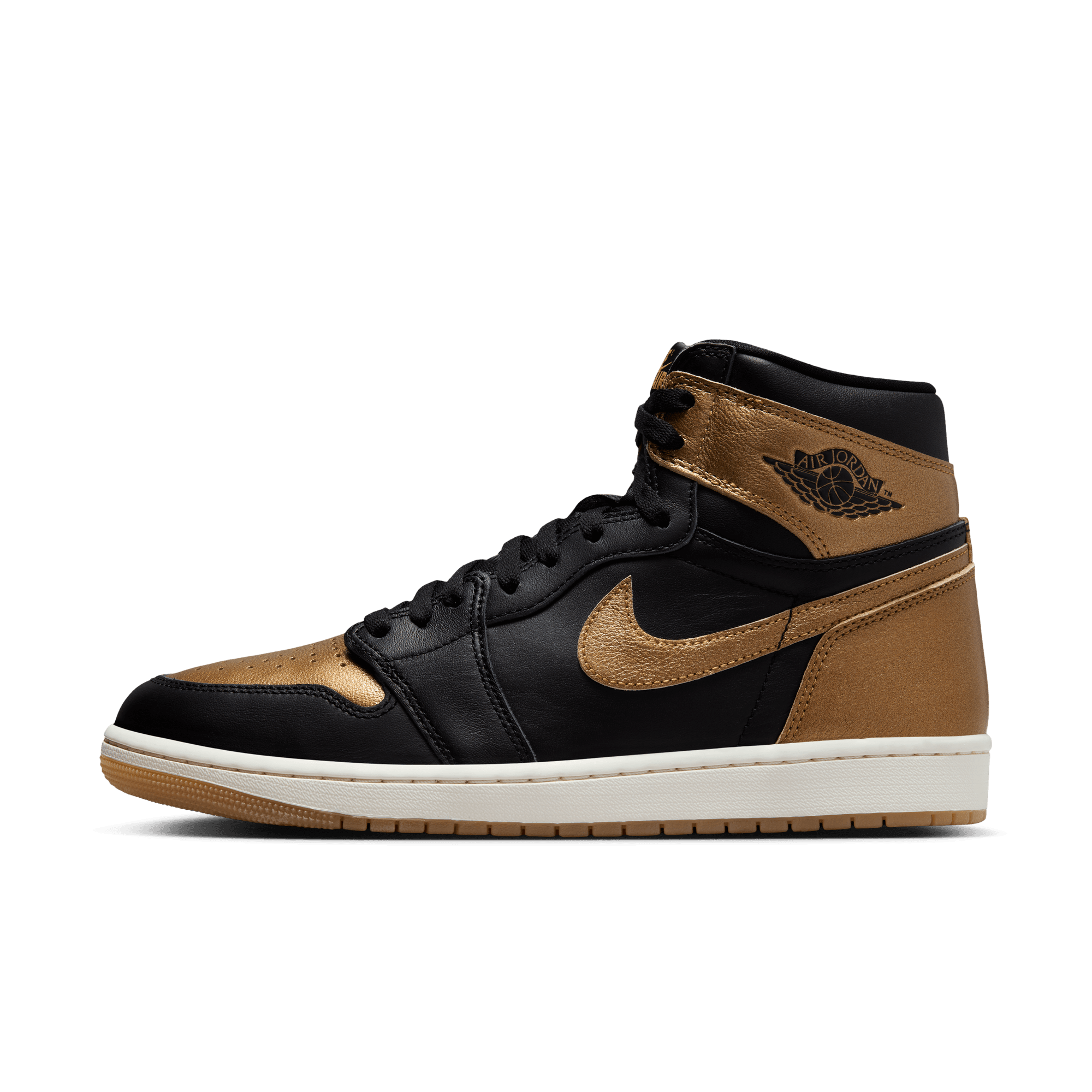 AIR JORDAN 1 RETRO HIGH OG "BLACK AND GOLD" MEN'S SHOES