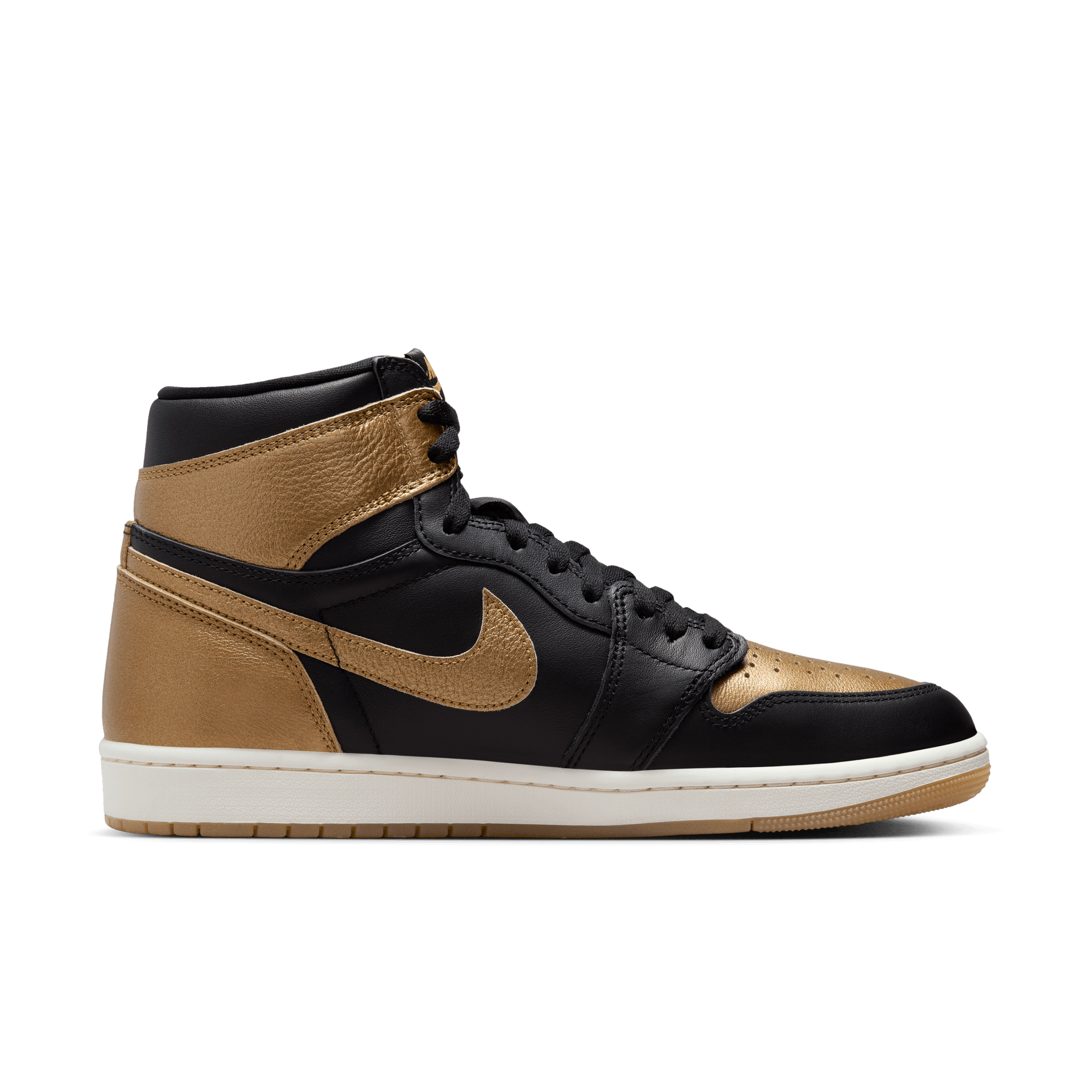 AIR JORDAN 1 RETRO HIGH OG "BLACK AND GOLD" MEN'S SHOES