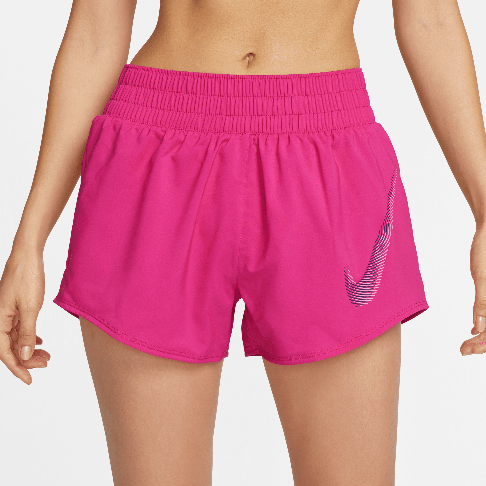 NIKE DRI-FIT ONE SWOOSH WOMEN'S MID-RISE BRIEF-LINED RUNNING SHORTS – Park  Access