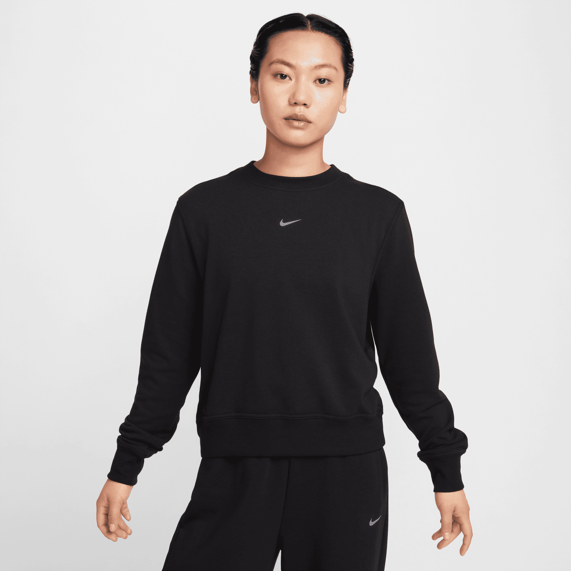 NIKE DRI-FIT ONE WOMEN'S CREW-NECK FRENCH TERRY SWEATSHIRT