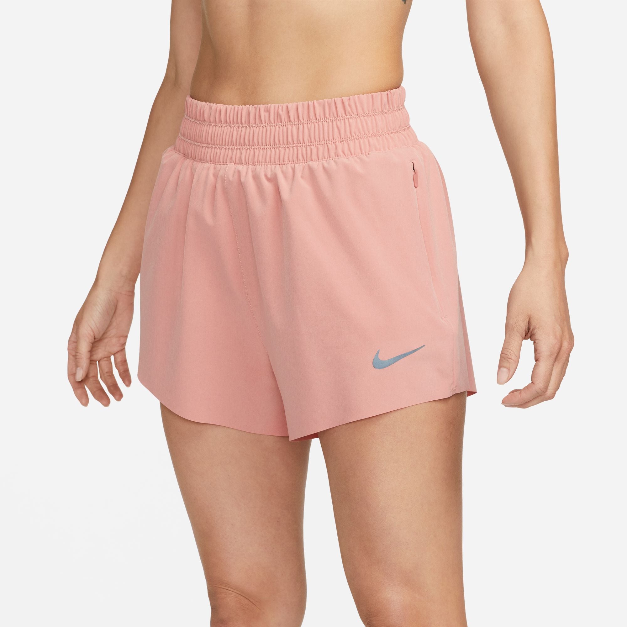 NIKE DRI-FIT RUNNING DIVISION WOMEN'S HIGH-WAISTED 3" BRIEF-LINED RUNNING SHORTS WITH POCKETS
