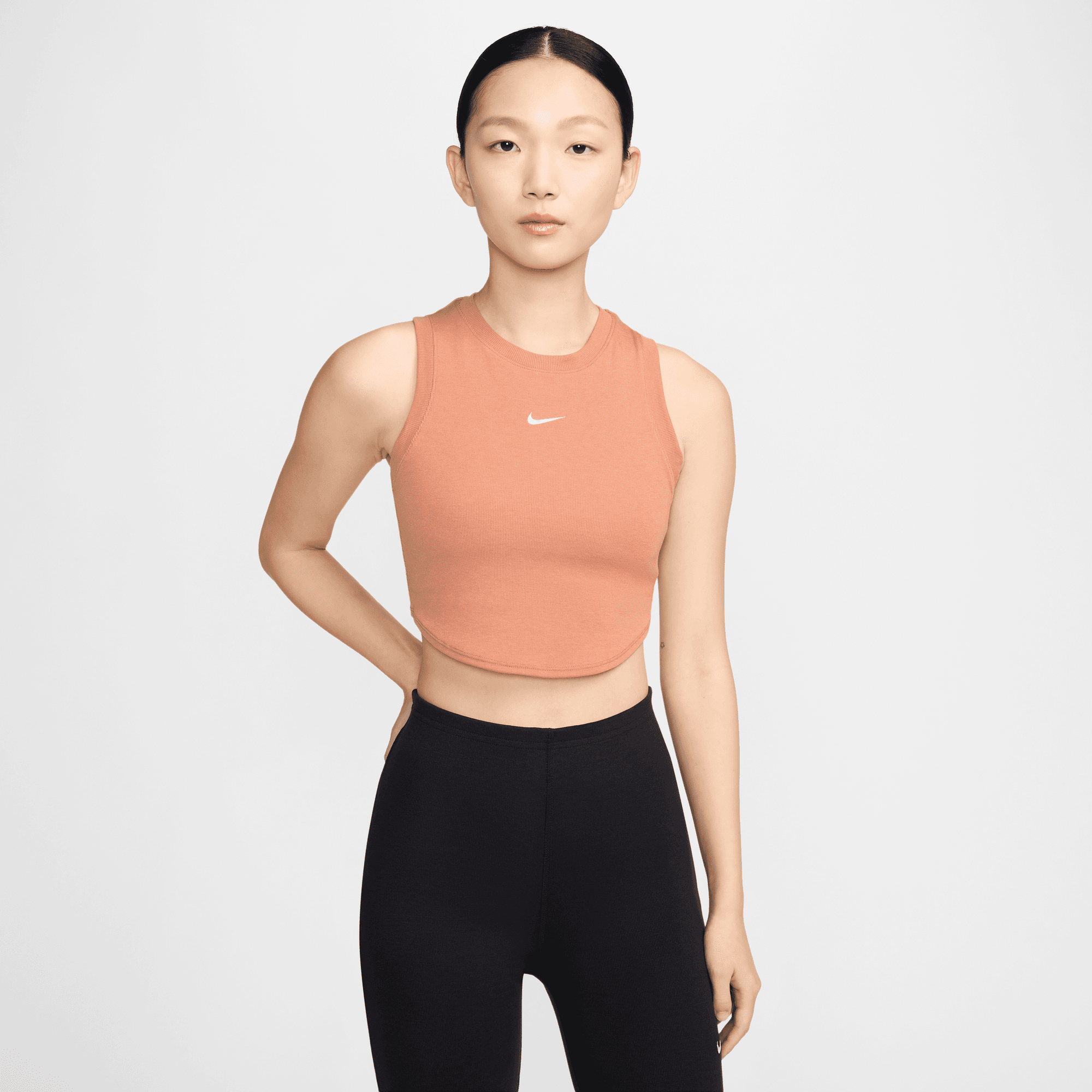 NIKE SPORTSWEAR ESSENTIALS WOMENS RIBBED CROPPED TANK