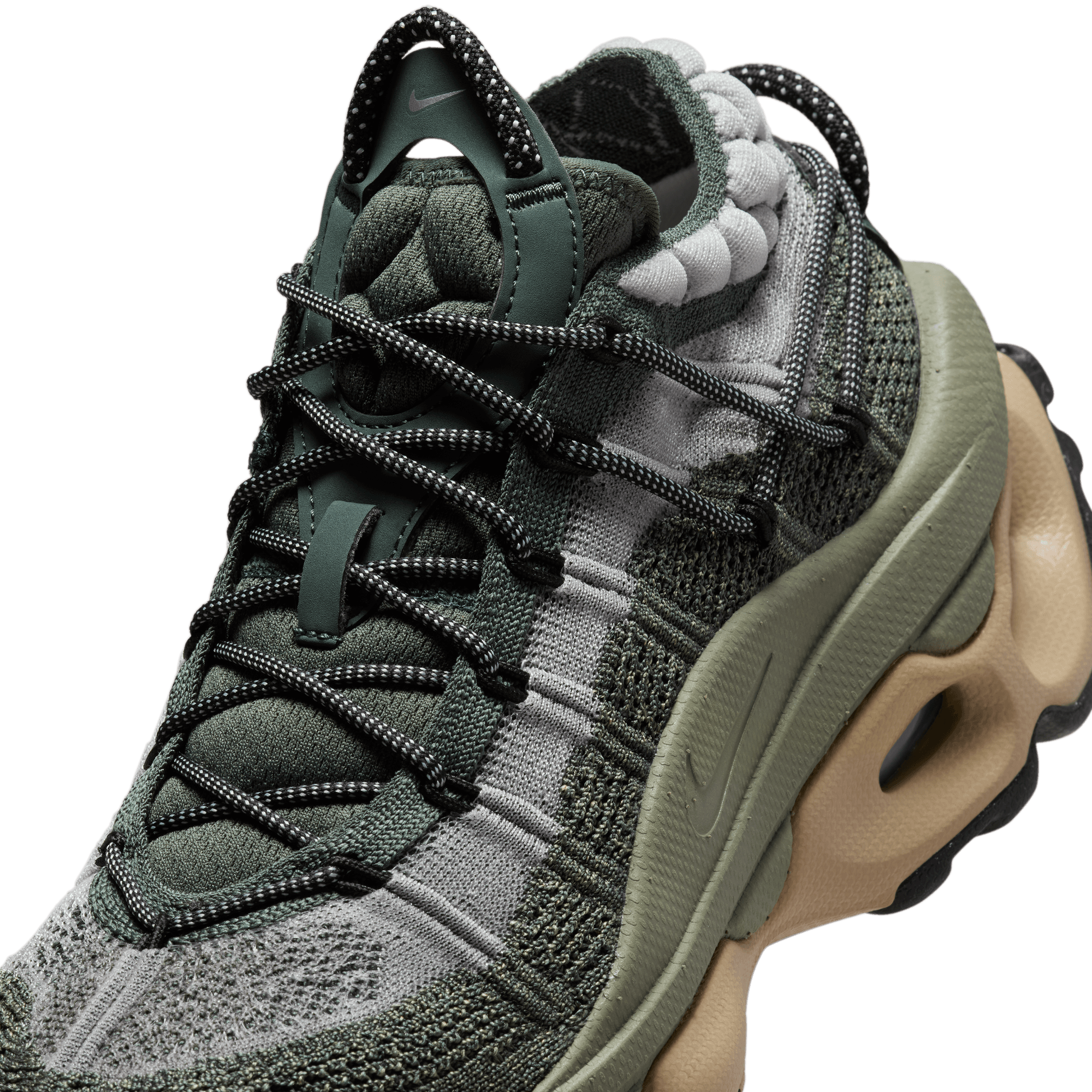 NIKE AIR MAX FLYKNIT VENTURE WOMEN S SHOES VINTAGE GREEN METALLIC SILVER LIGHT ARMY Park Access