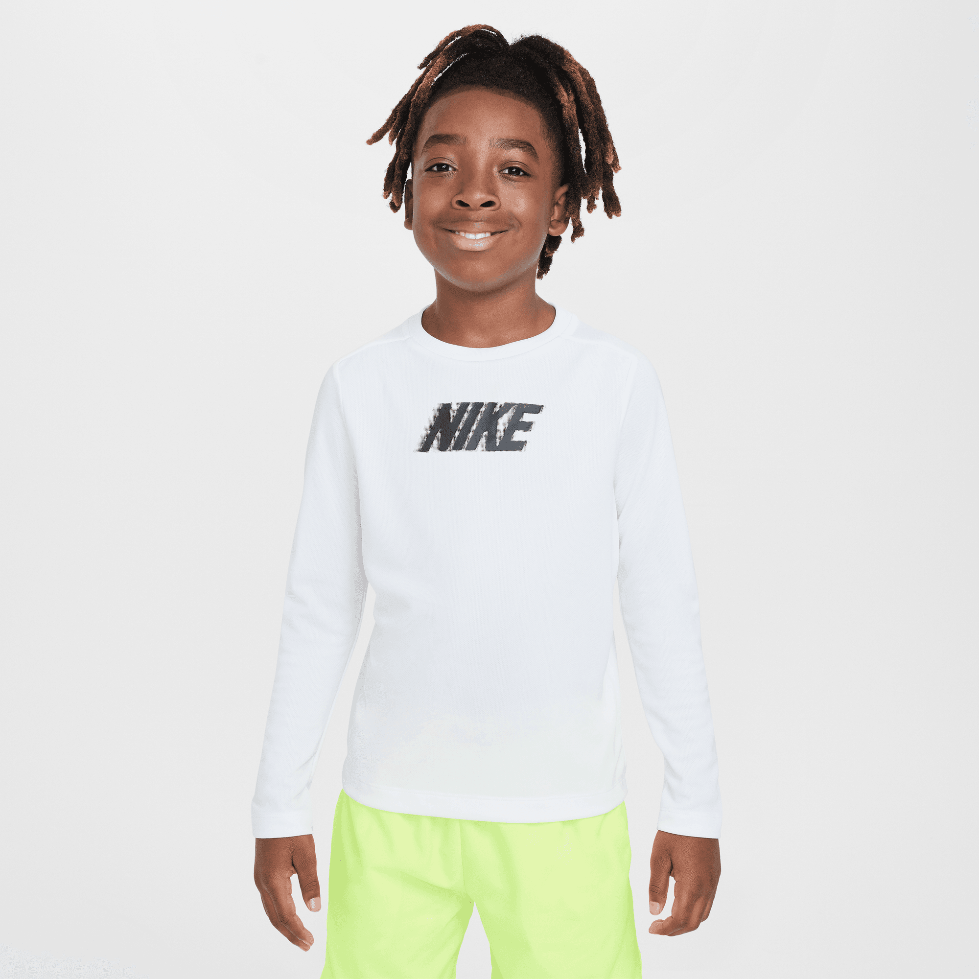 NIKE DRI-FIT MULTI+ BIG KIDS' (BOYS') LONG-SLEEVE TOP