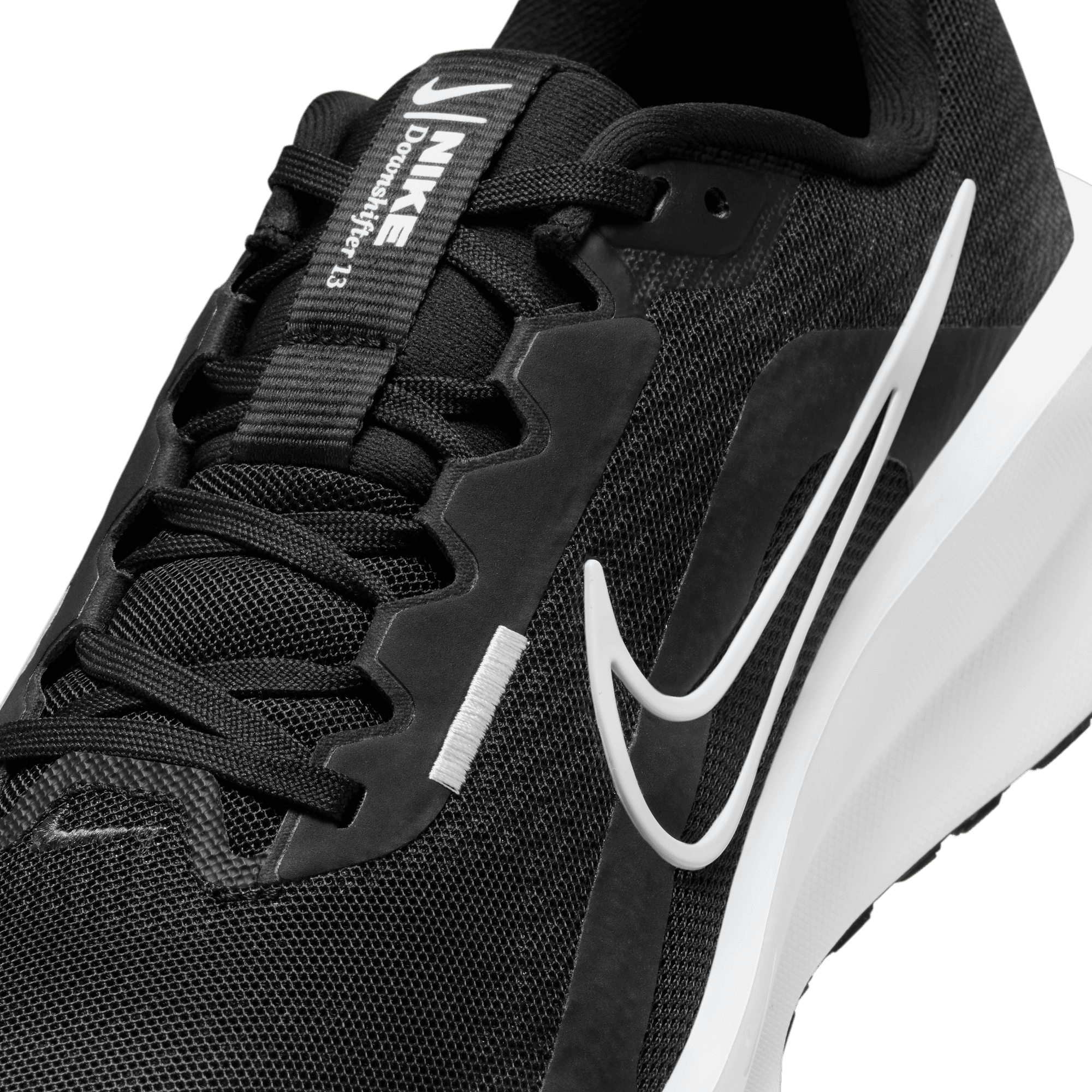 NIKE DOWNSHIFTER 13 MEN'S ROAD RUNNING SHOES BLACK/WHITE-DK SMOKE GREY ...