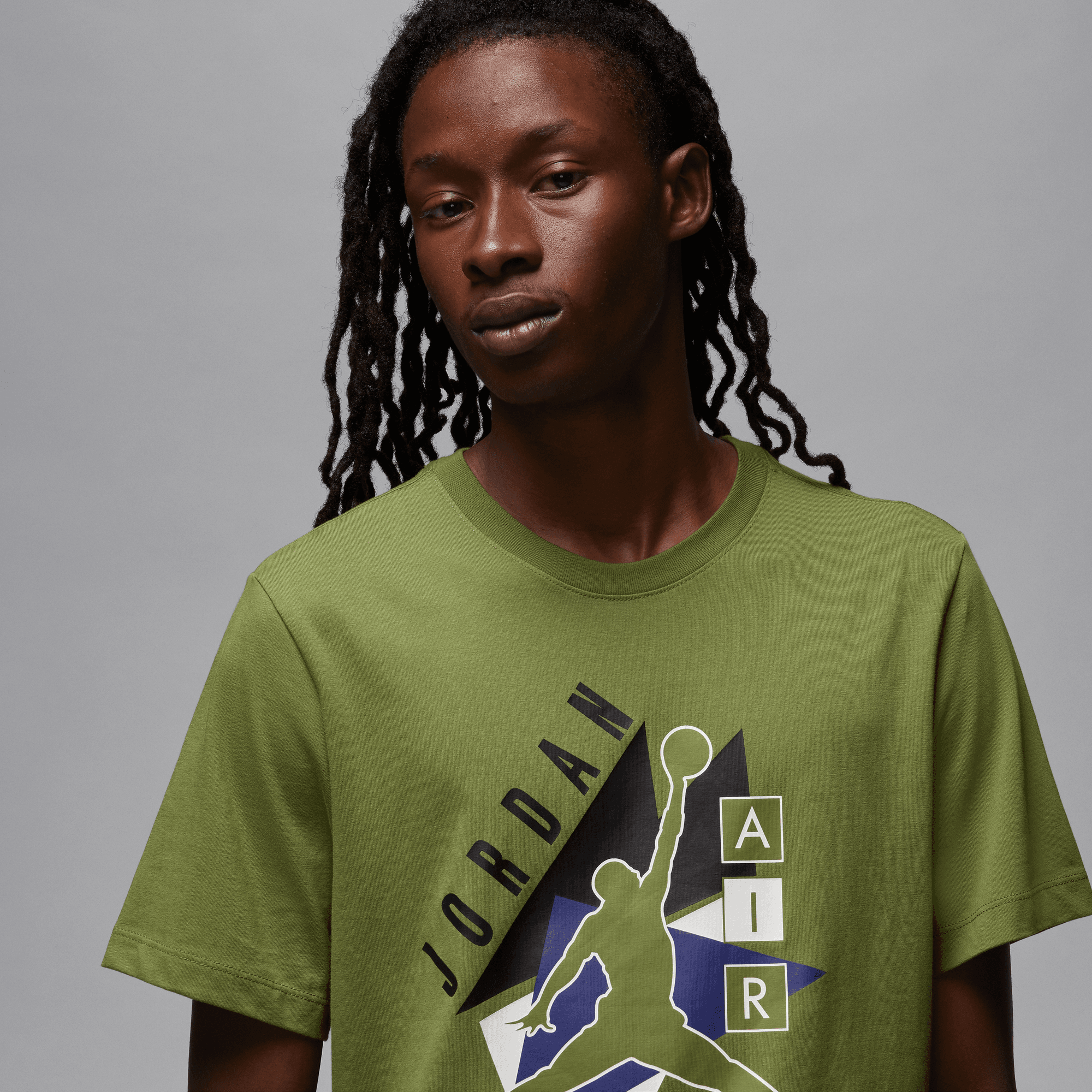 Jordan olive top green shirt