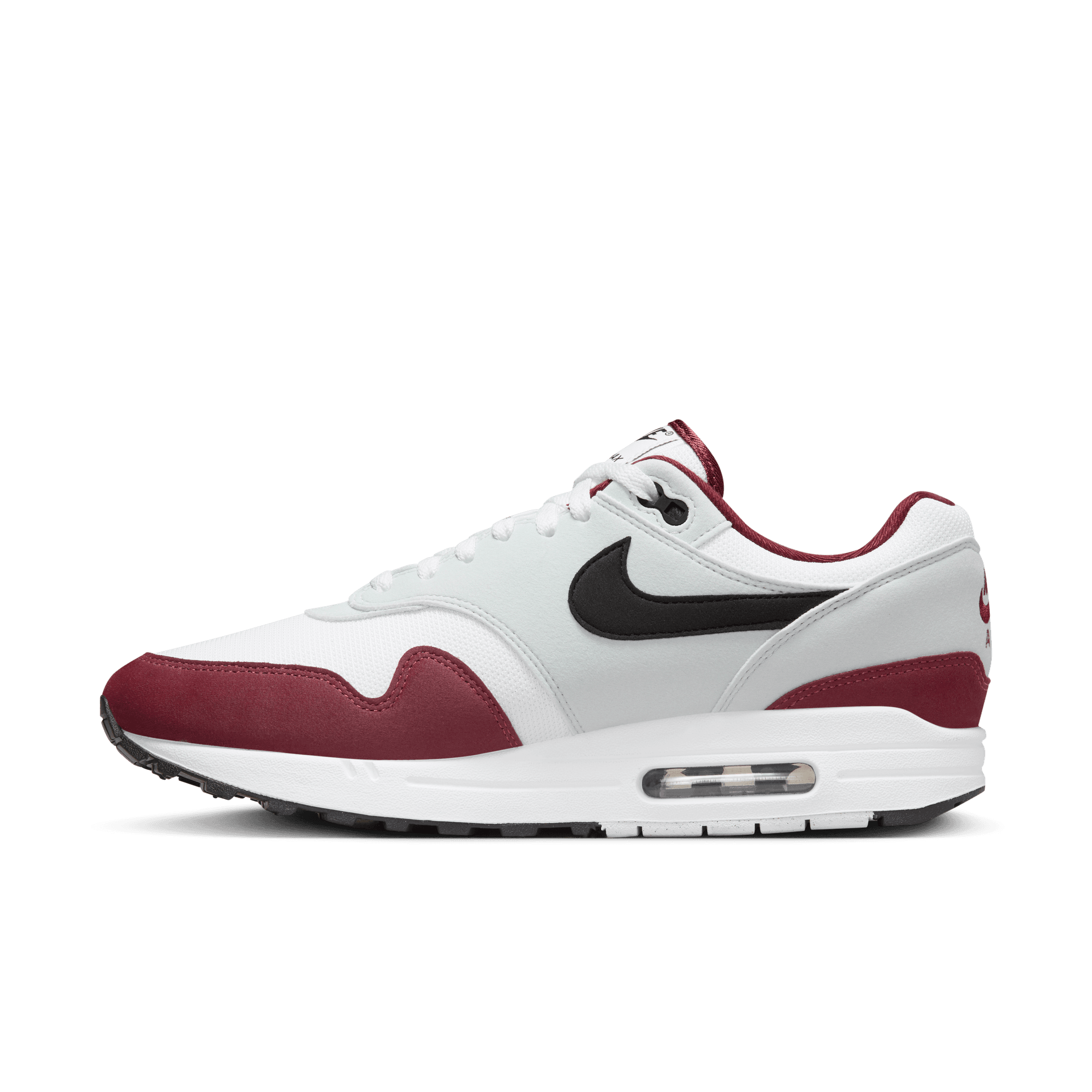 Nike air max 1 top red and white mens