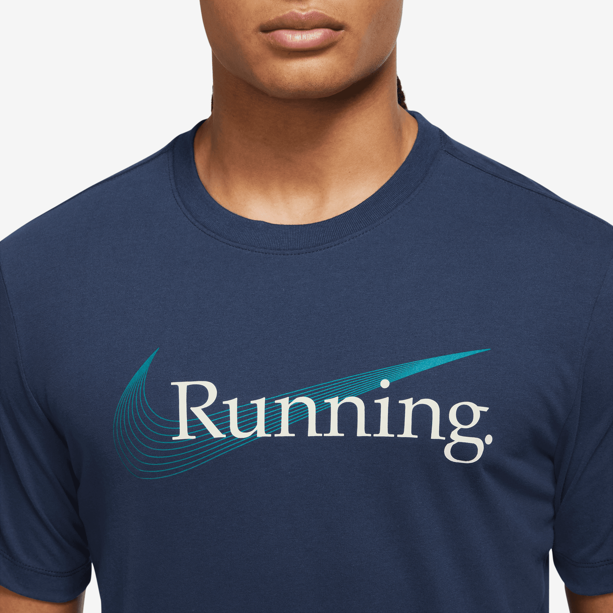 NIKE DRI-FIT MEN'S RUNNING T-SHIRT