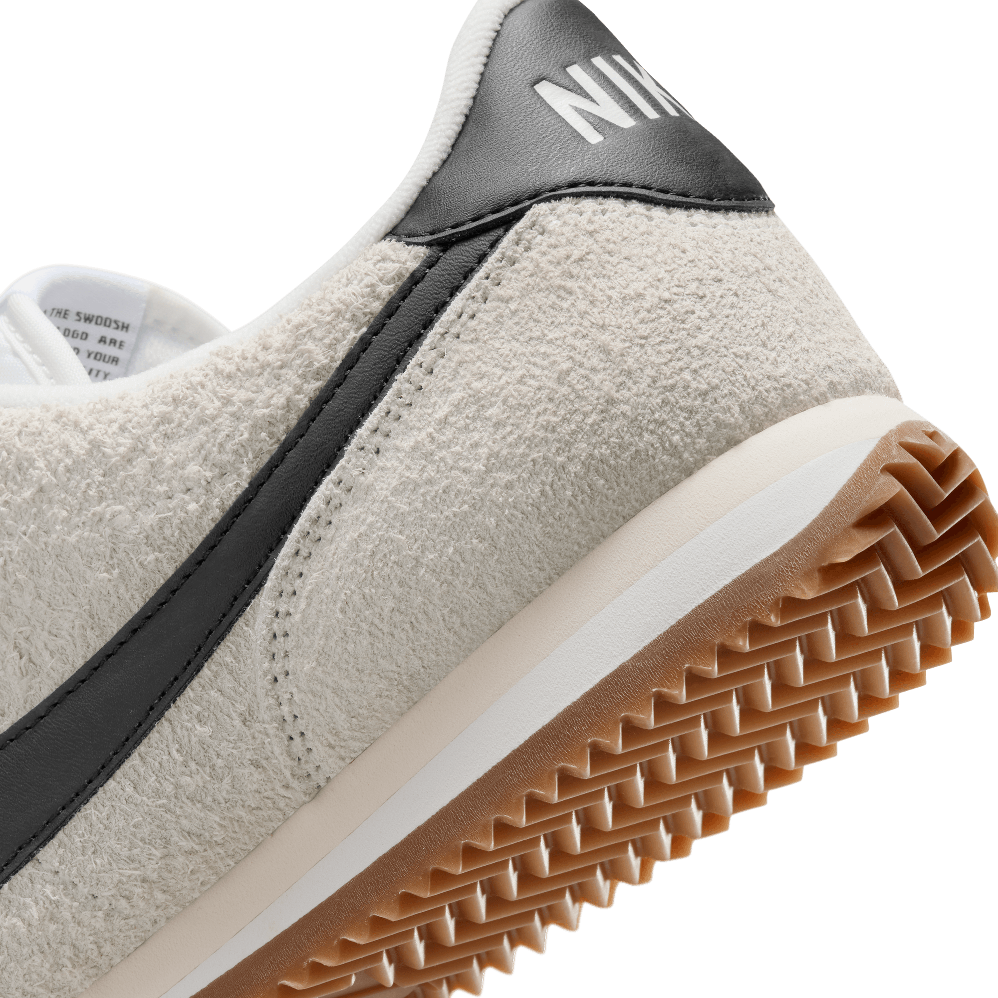 Nike cortez white suede sales