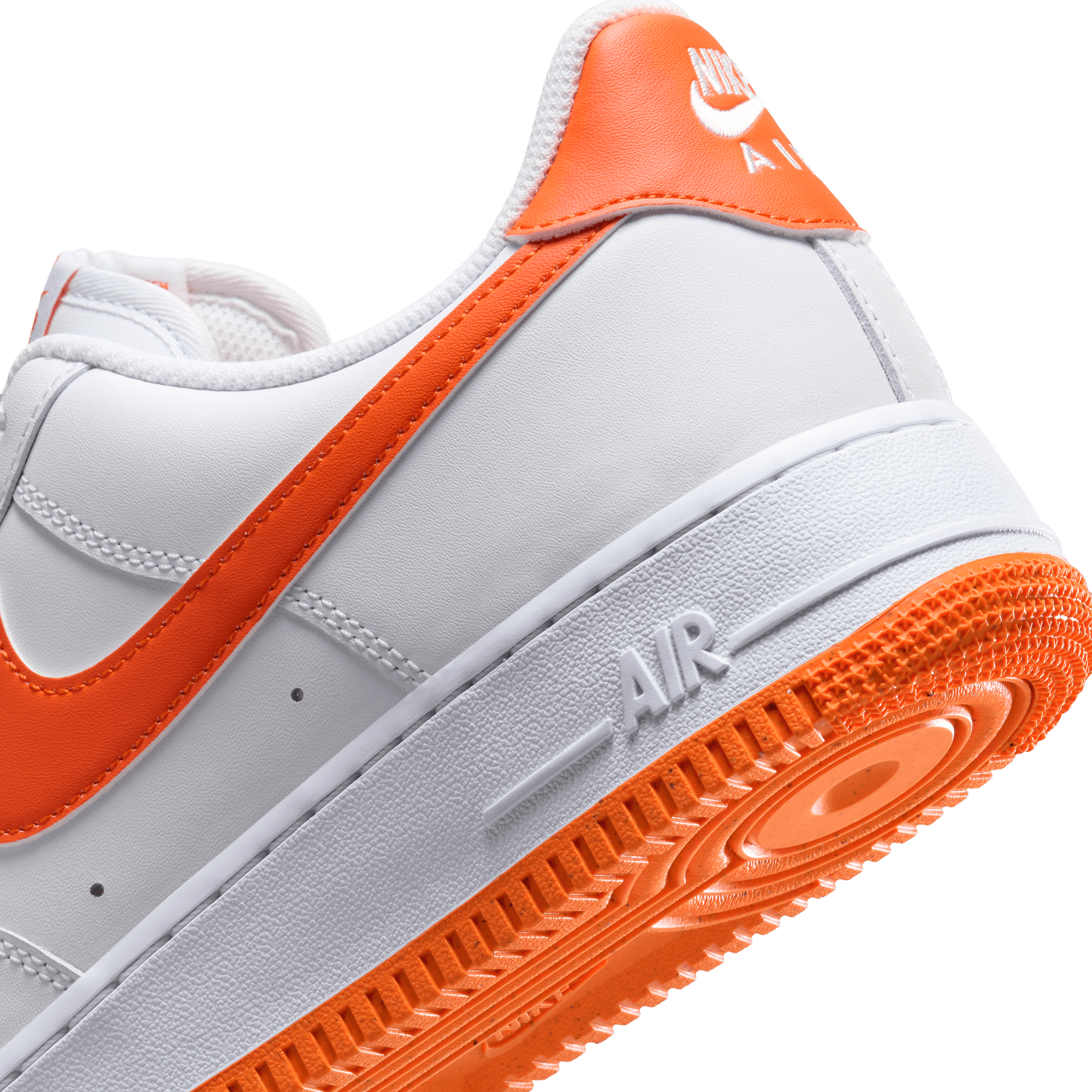 Nike orange white shoes shop