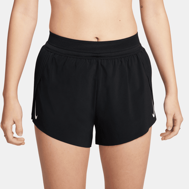 NIKE AEROSWIFT WOMEN'S DRI-FIT ADV MID-RISE BRIEF-LINED 3" RUNNING SHORTS
