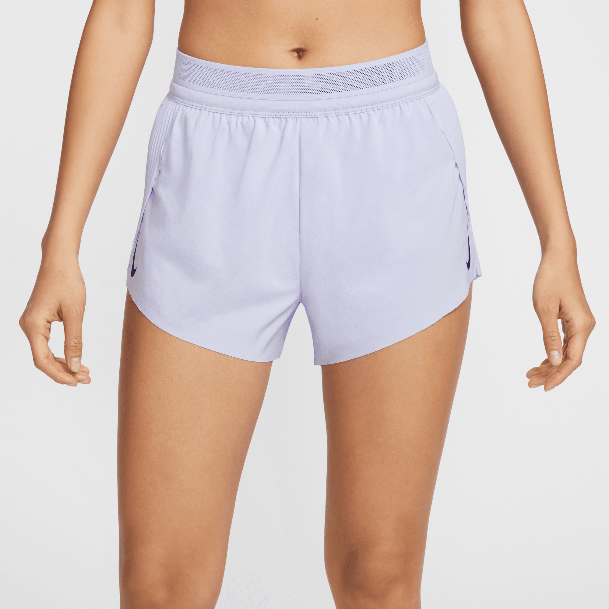 NIKE AEROSWIFT WOMEN'S DRI-FIT ADV MID-RISE BRIEF-LINED 3" RUNNING SHORTS