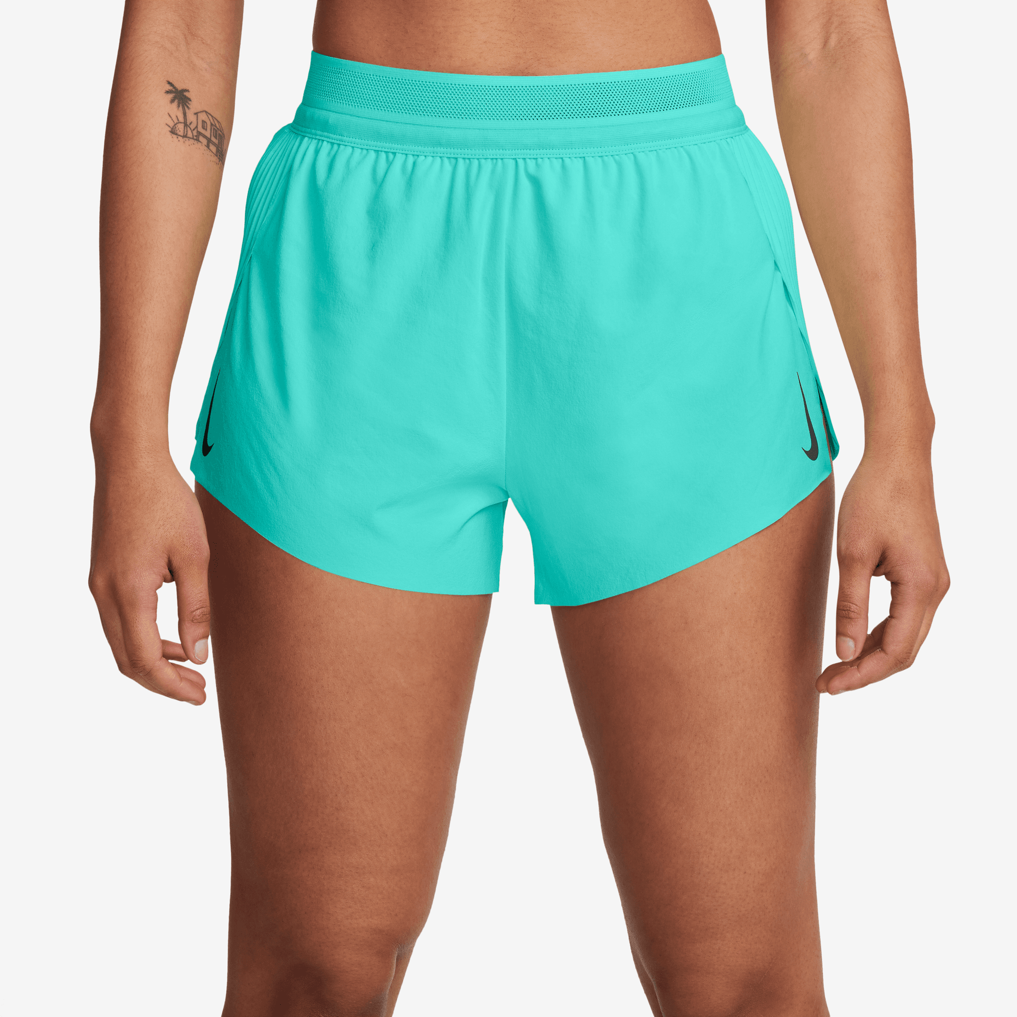 NIKE AEROSWIFT WOMEN'S DRI-FIT ADV MID-RISE BRIEF-LINED 3" RUNNING SHORTS