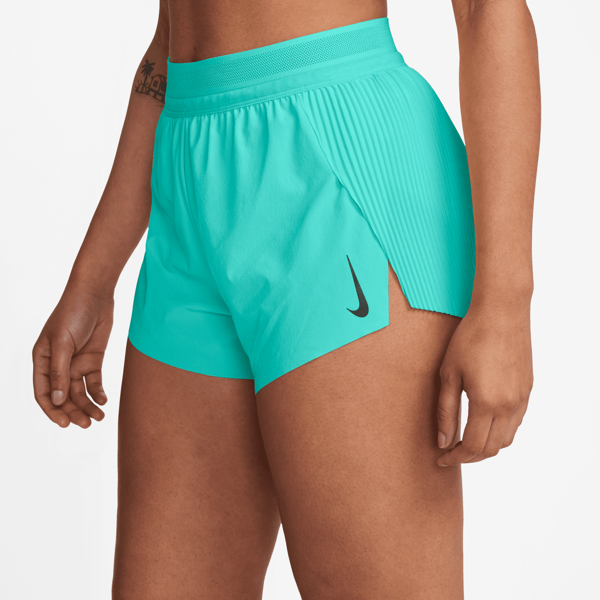 NIKE AEROSWIFT WOMEN'S DRI-FIT ADV MID-RISE BRIEF-LINED 3" RUNNING SHORTS