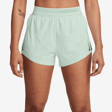 NIKE AEROSWIFT WOMEN'S DRI-FIT ADV MID-RISE BRIEF-LINED 3" RUNNING SHORTS