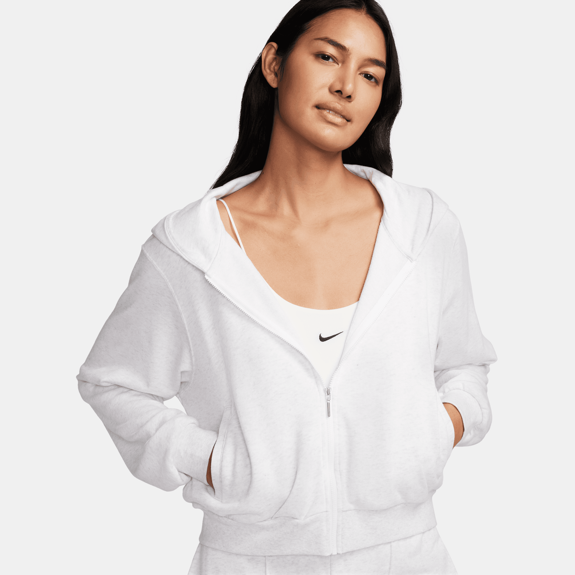 NIKE SPORTSWEAR CHILL TERRY WOMEN'S LOOSE FULL-ZIP FRENCH TERRY HOODIE