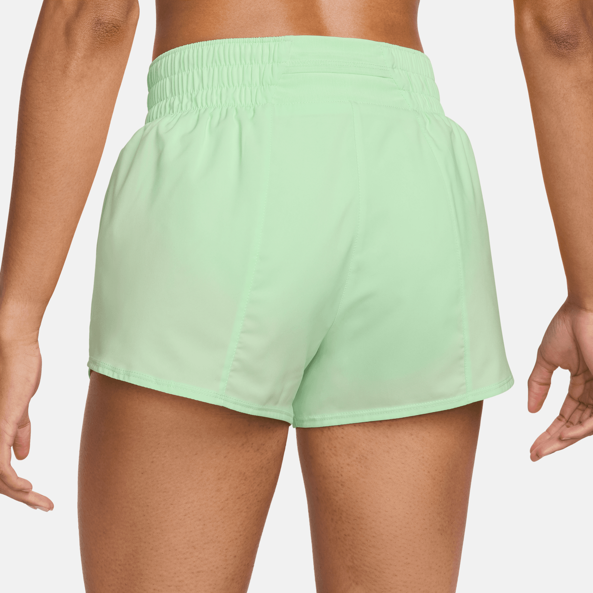NIKE ONE  WOMEN'S DRI-FIT MID-RISE 3" BRIEF-LINED SHORTS
