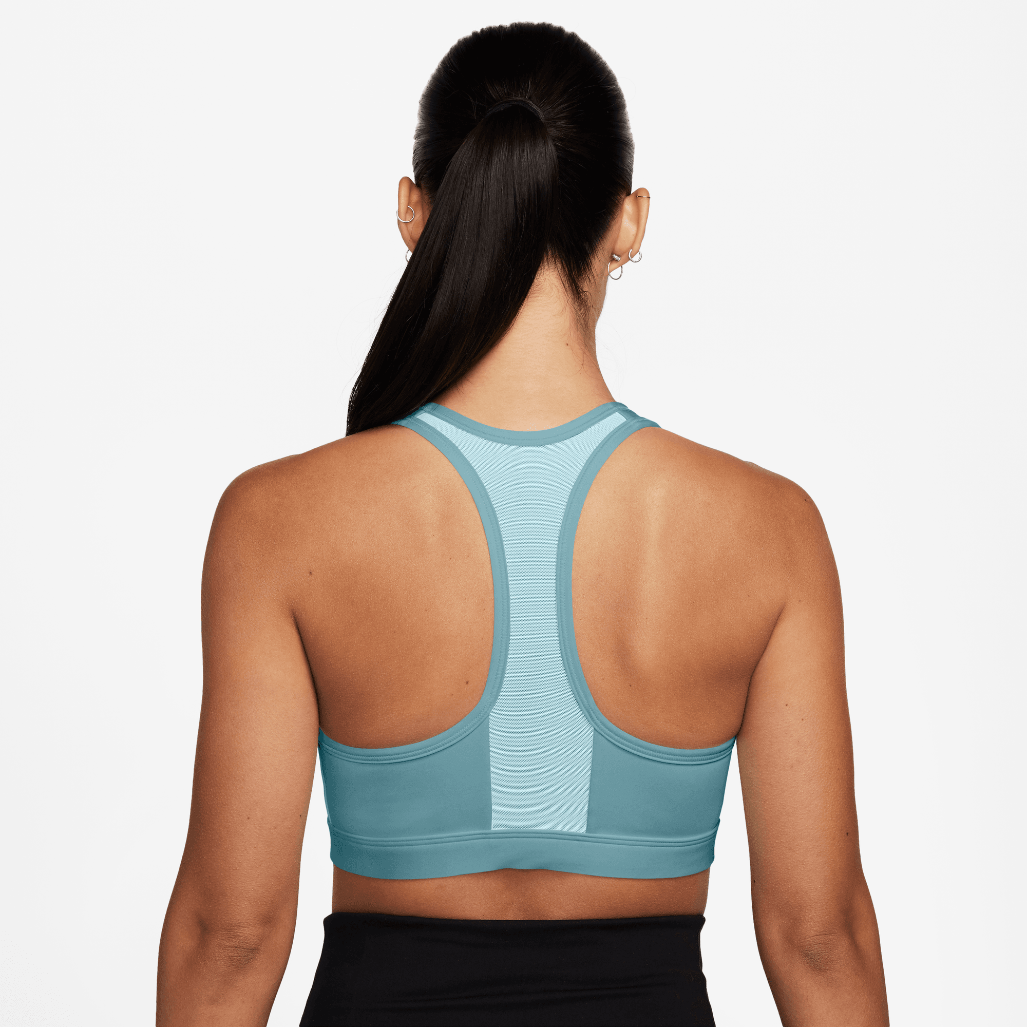 NIKE SWOOSH FRONT ZIP WOMEN'S MEDIUM-SUPPORT PADDED SPORTS BRA