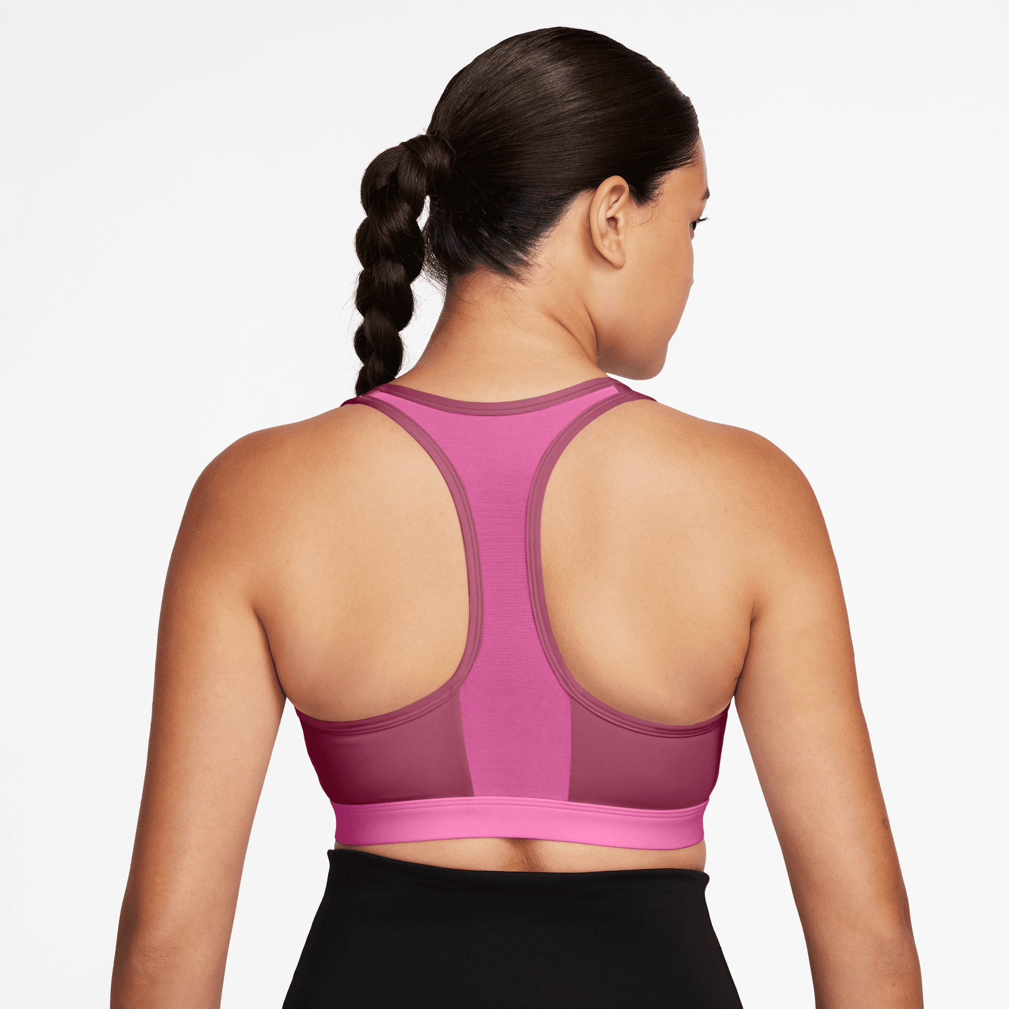 NIKE SWOOSH FRONT ZIP WOMEN'S MEDIUM-SUPPORT PADDED SPORTS BRA