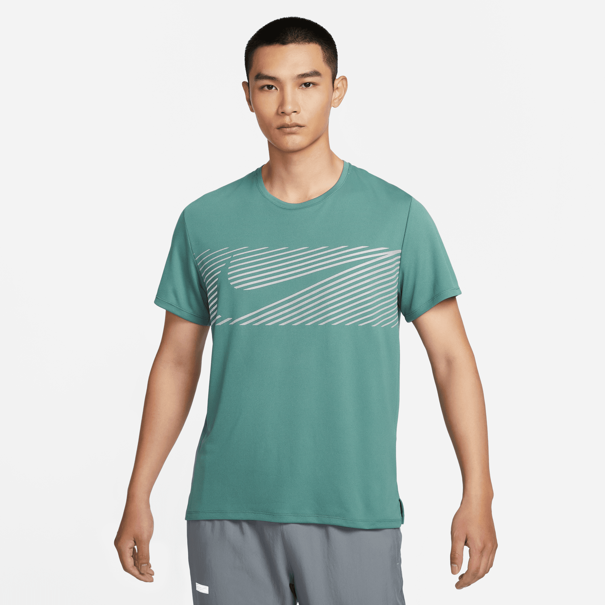 NIKE MILER FLASH MEN'S  DRI-FIT UV SHORT-SLEEVE RUNNING TOP