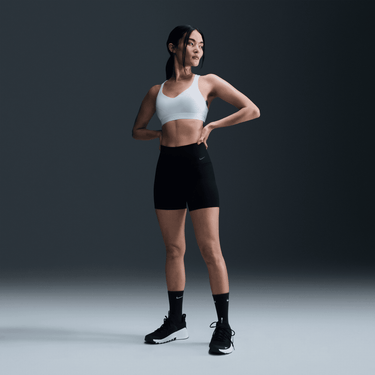 NIKE ZENVY WOMEN'S GENTLE-SUPPORT HIGH-WAISTED 5" BIKER SHORTS