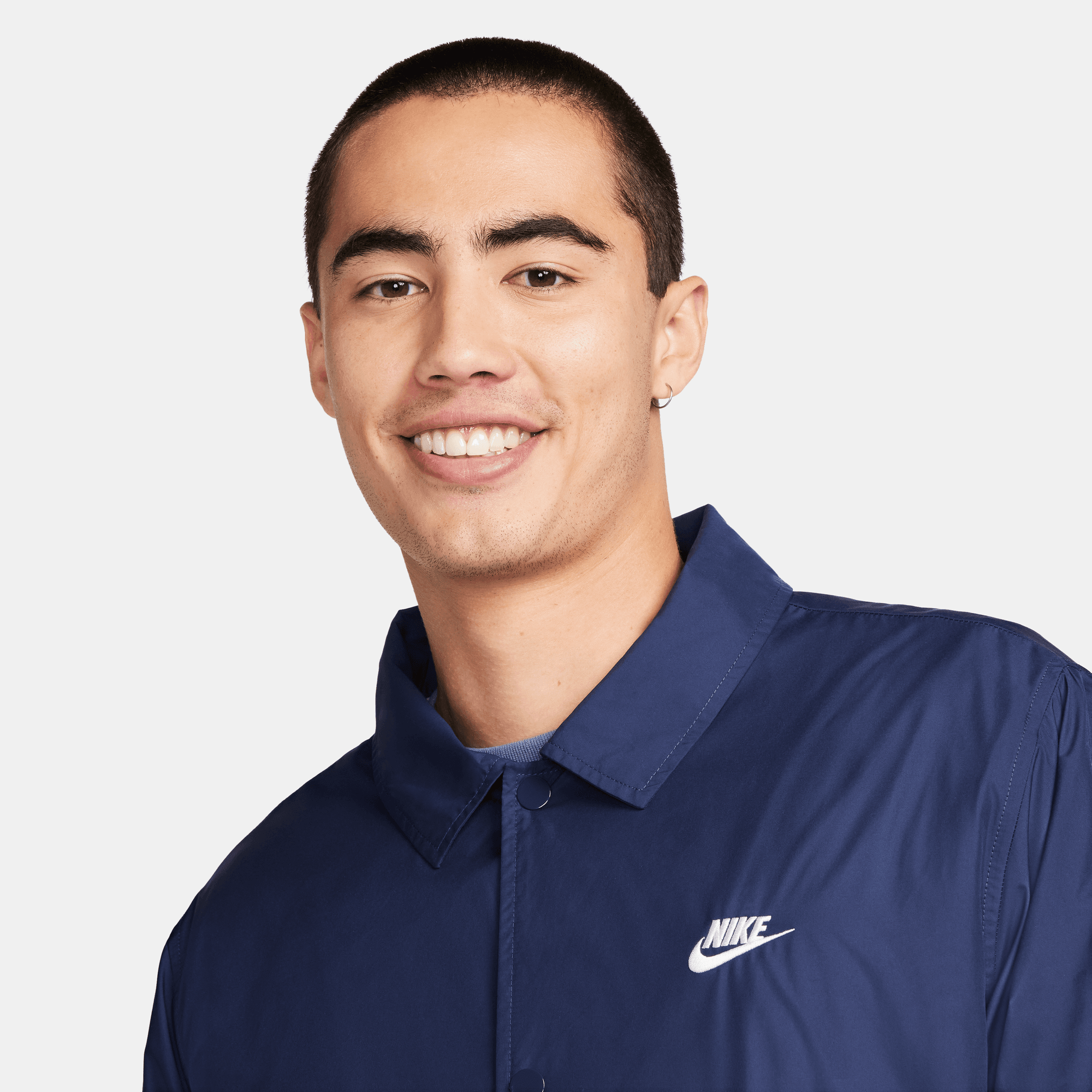 NIKE CLUB MEN'S COACHES' JACKET MIDNIGHT NAVY/WHITE – Park Access