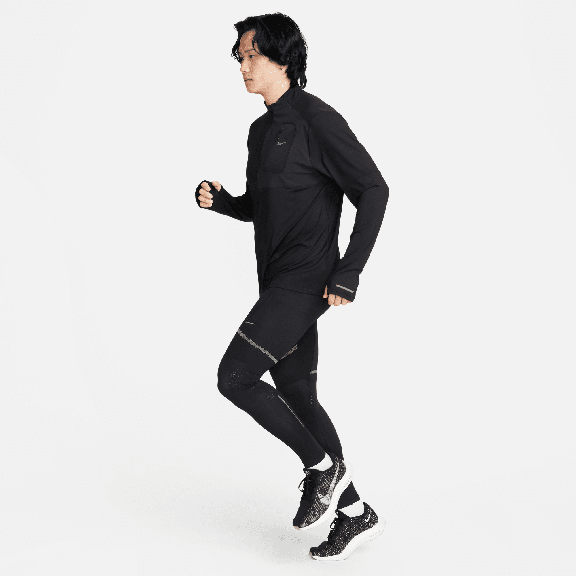 Men's Black Nike Running Tights