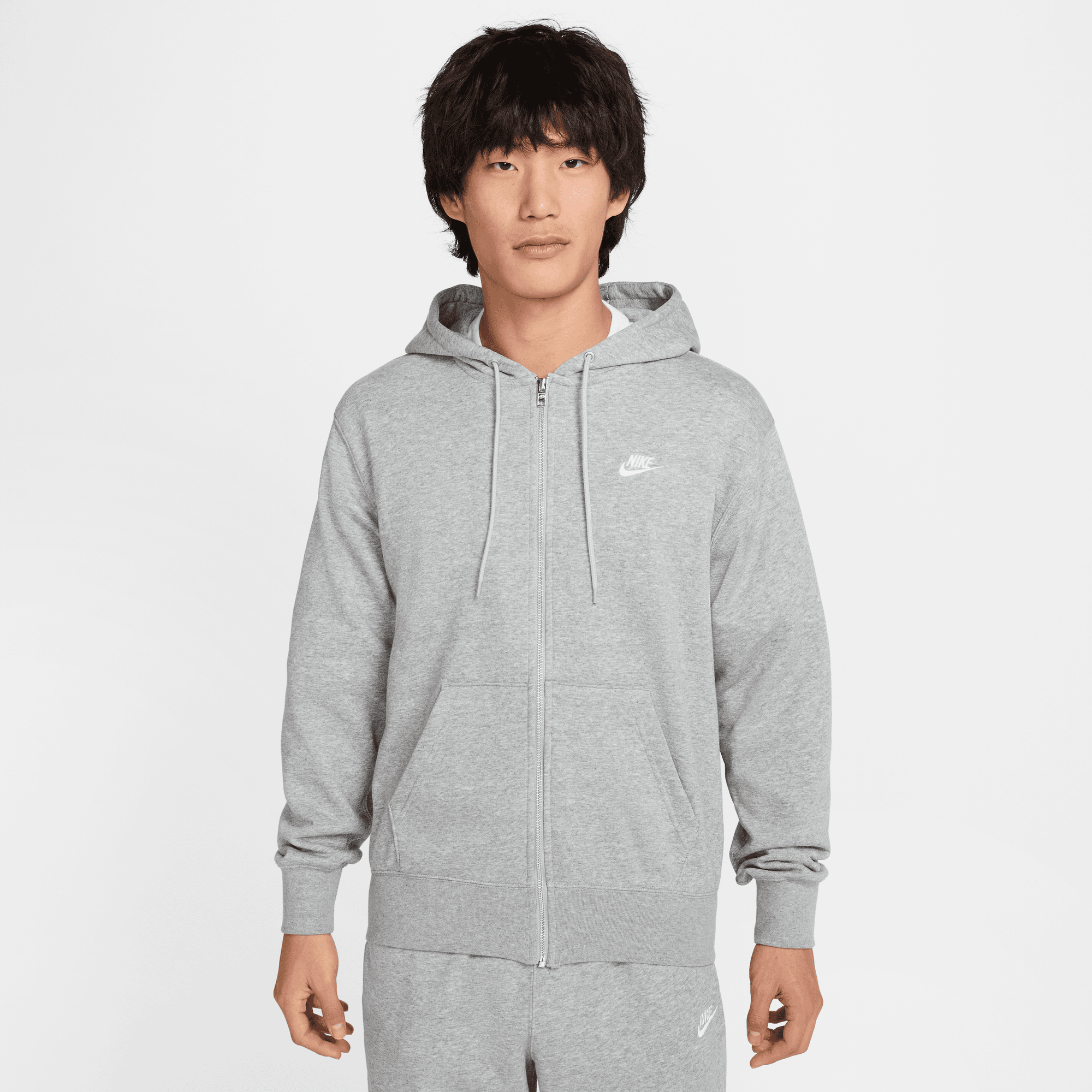 NIKE CLUB MEN'S FULL-ZIP FRENCH TERRY HOODIE