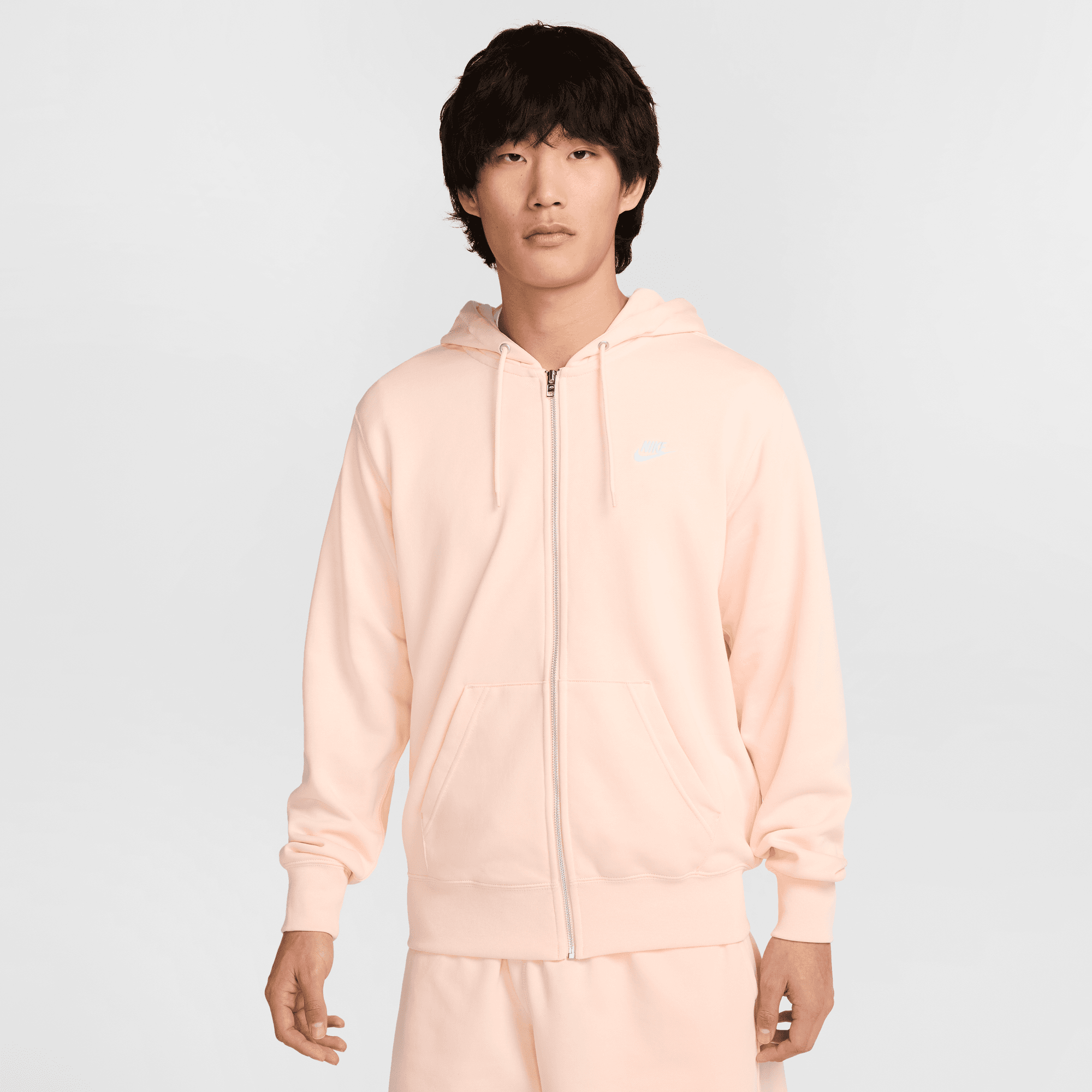 NIKE CLUB MEN'S FULL-ZIP FRENCH TERRY HOODIE