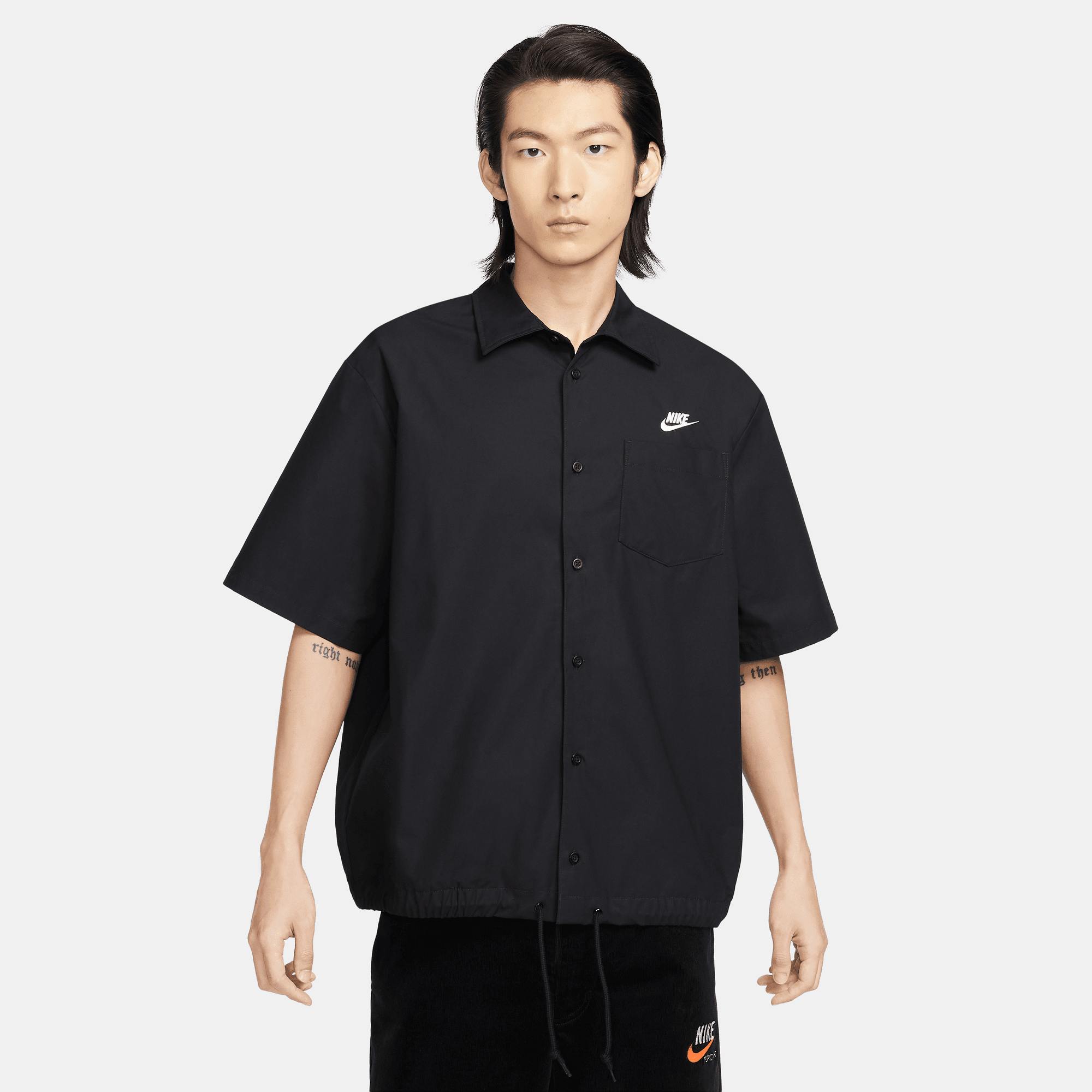 NIKE CLUB MEN'S SHORT-SLEEVE OXFORD BUTTON-UP SHIRT