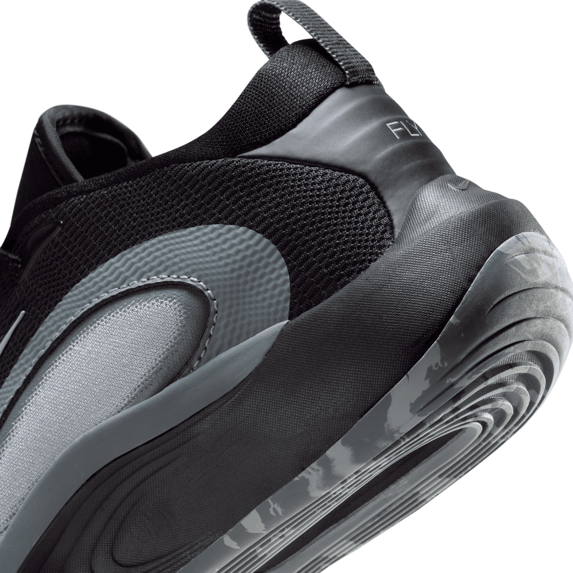 NIKE ISOFLY BIG KIDS BASKETBALL SHOES BLACK WOLF GREY COOL GREY WHITE Park Access